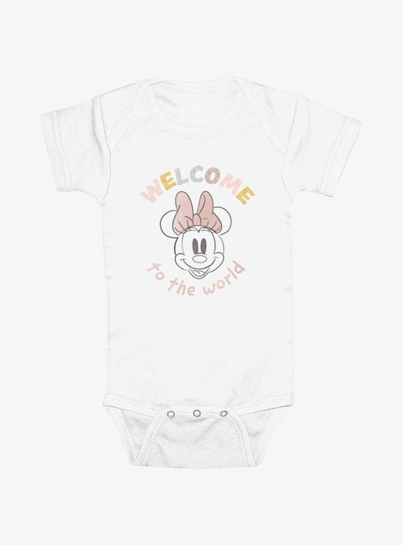 Disney Minnie Mouse Welcome To The World Infant Bodysuit