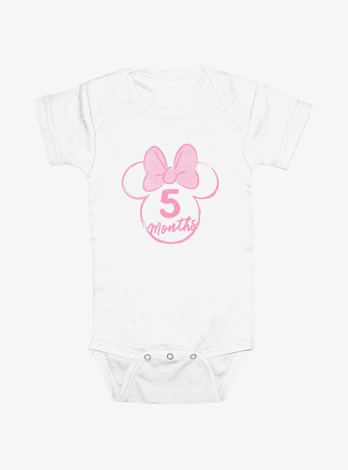 Disney Minnie Mouse Ears 5 Months Infant Bodysuit, WHITE, hi-res