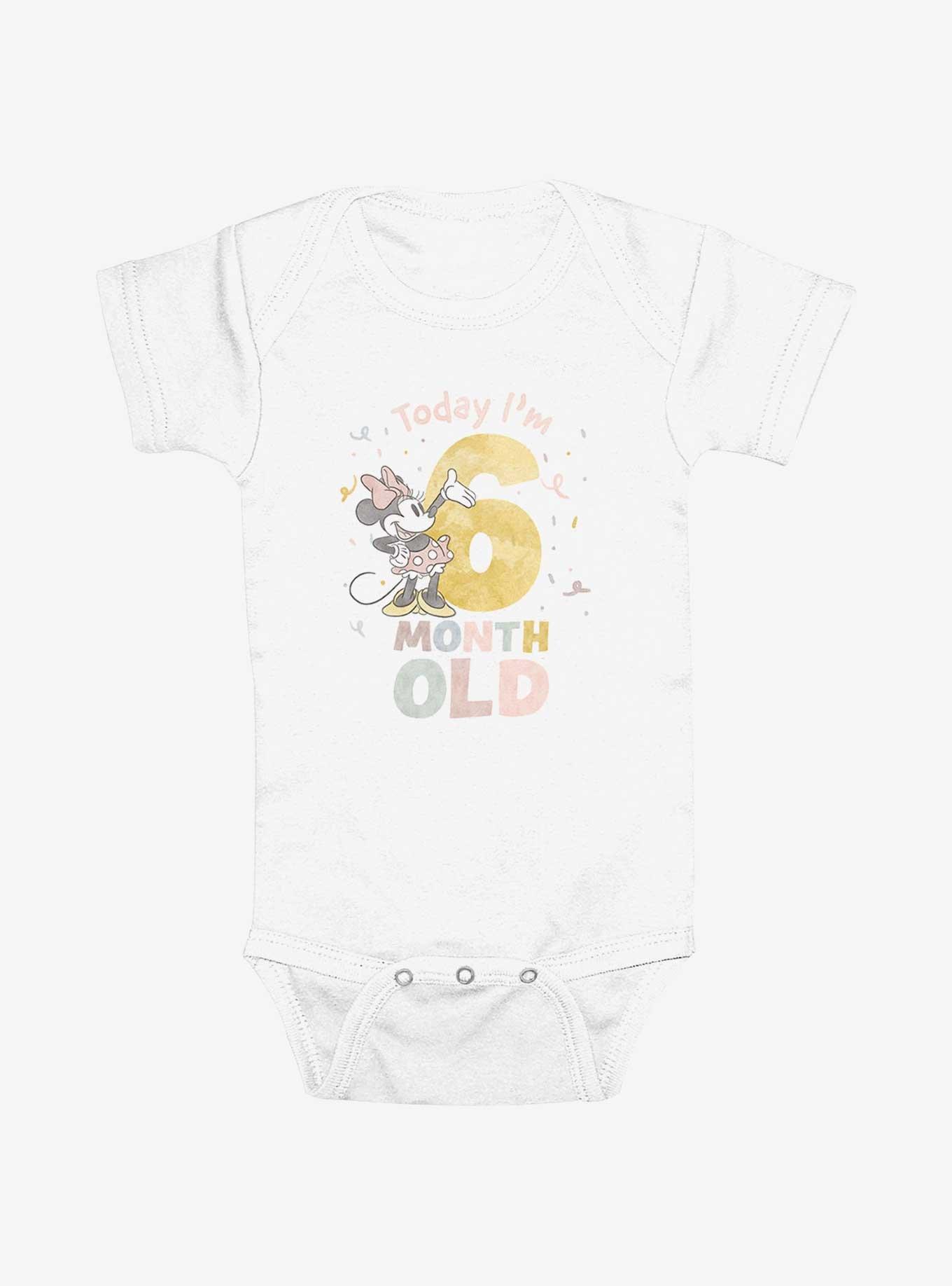 Disney Minnie Mouse Today Im 6 Months  Infant Bodysuit