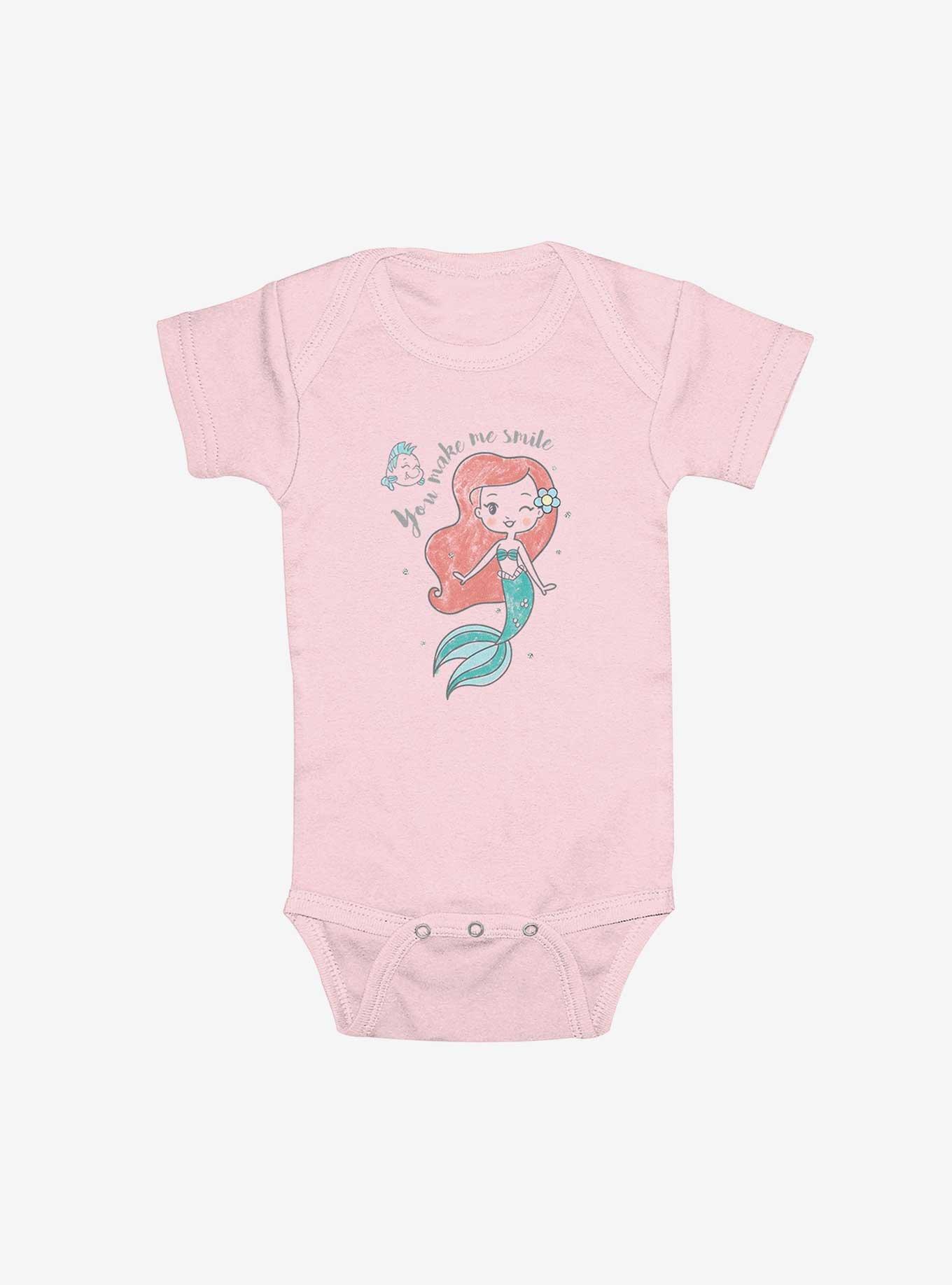 Disney The Little Mermaid Ariel Make Me Smile Infant Bodysuit, , hi-res