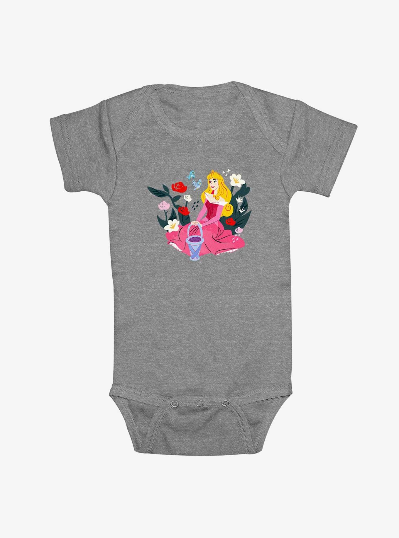 Disney Sleeping Beauty Aurora With Birds Infant Bodysuit, ATH HTR, hi-res