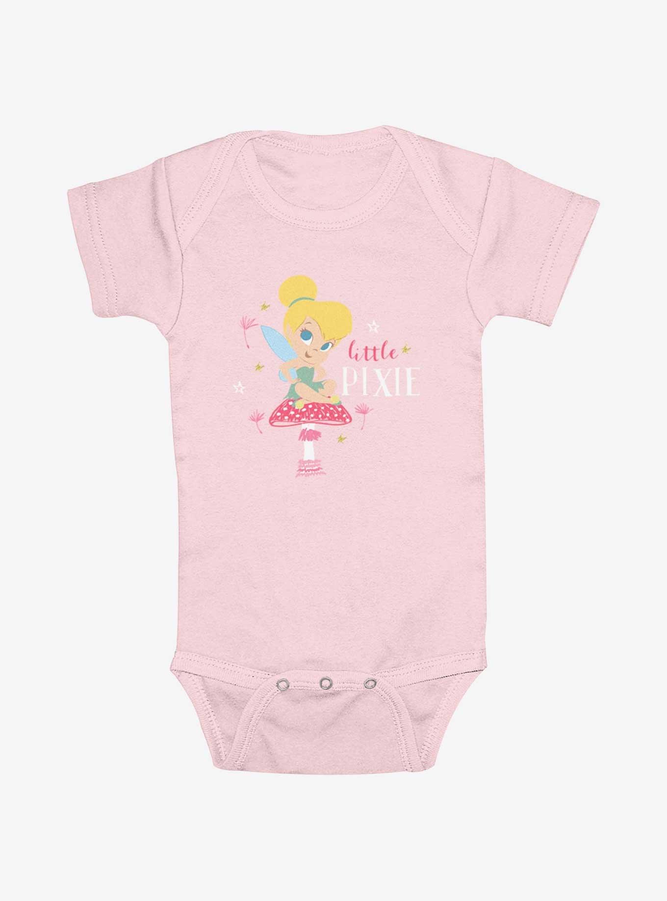 Disney Tinker Bell Little Pixie Mushroom Infant Bodysuit, PINK, hi-res