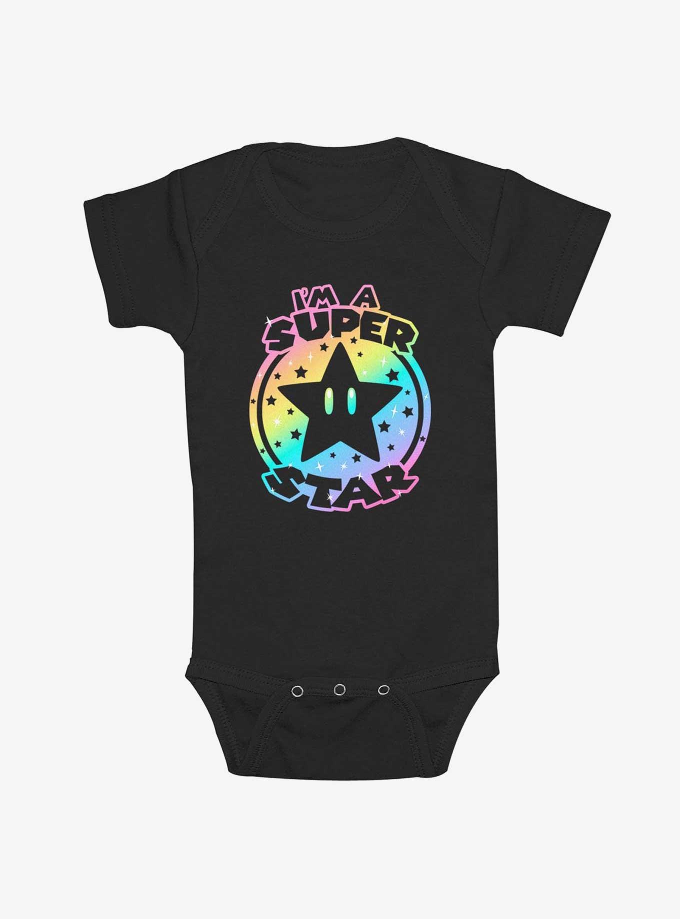 Nintendo Mario Rainbow Super Star Infant Bodysuit, , hi-res