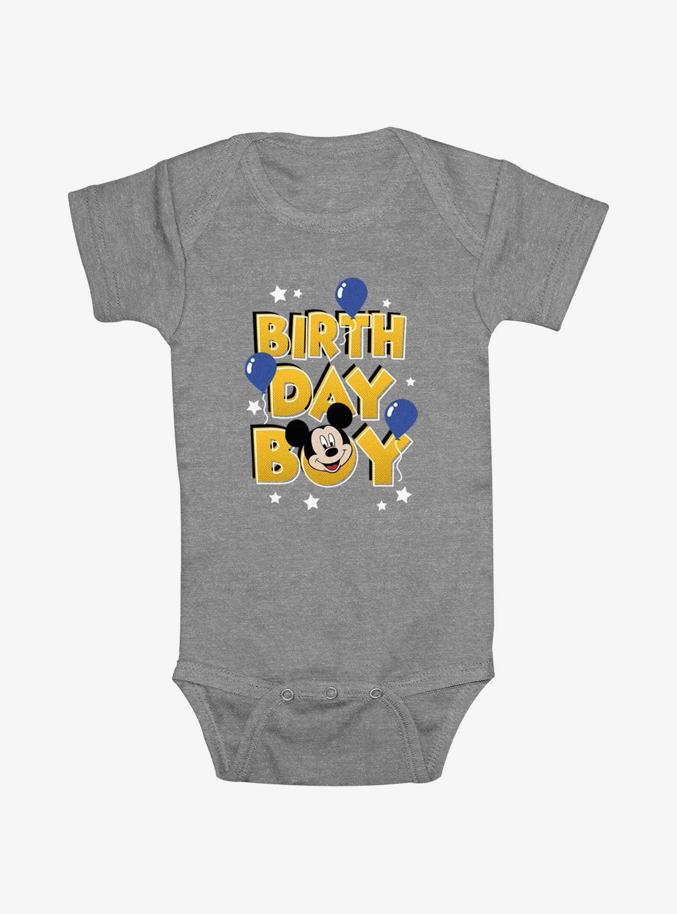 Disney Mickey Mouse Birthday Boy Lettering Infant Bodysuit, , hi-res