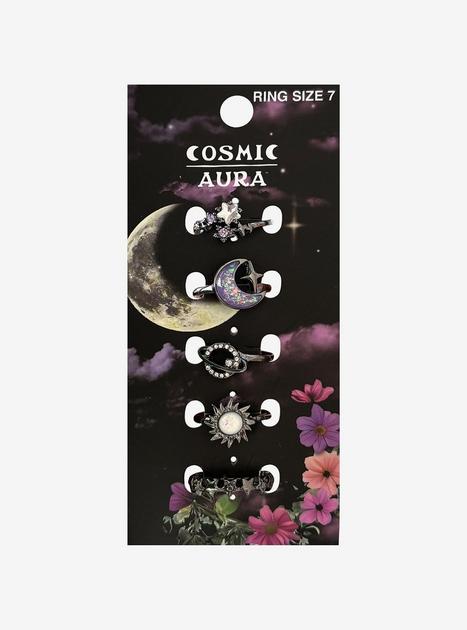 Cosmic Aura Celestial Amethyst Ring Set | Hot Topic