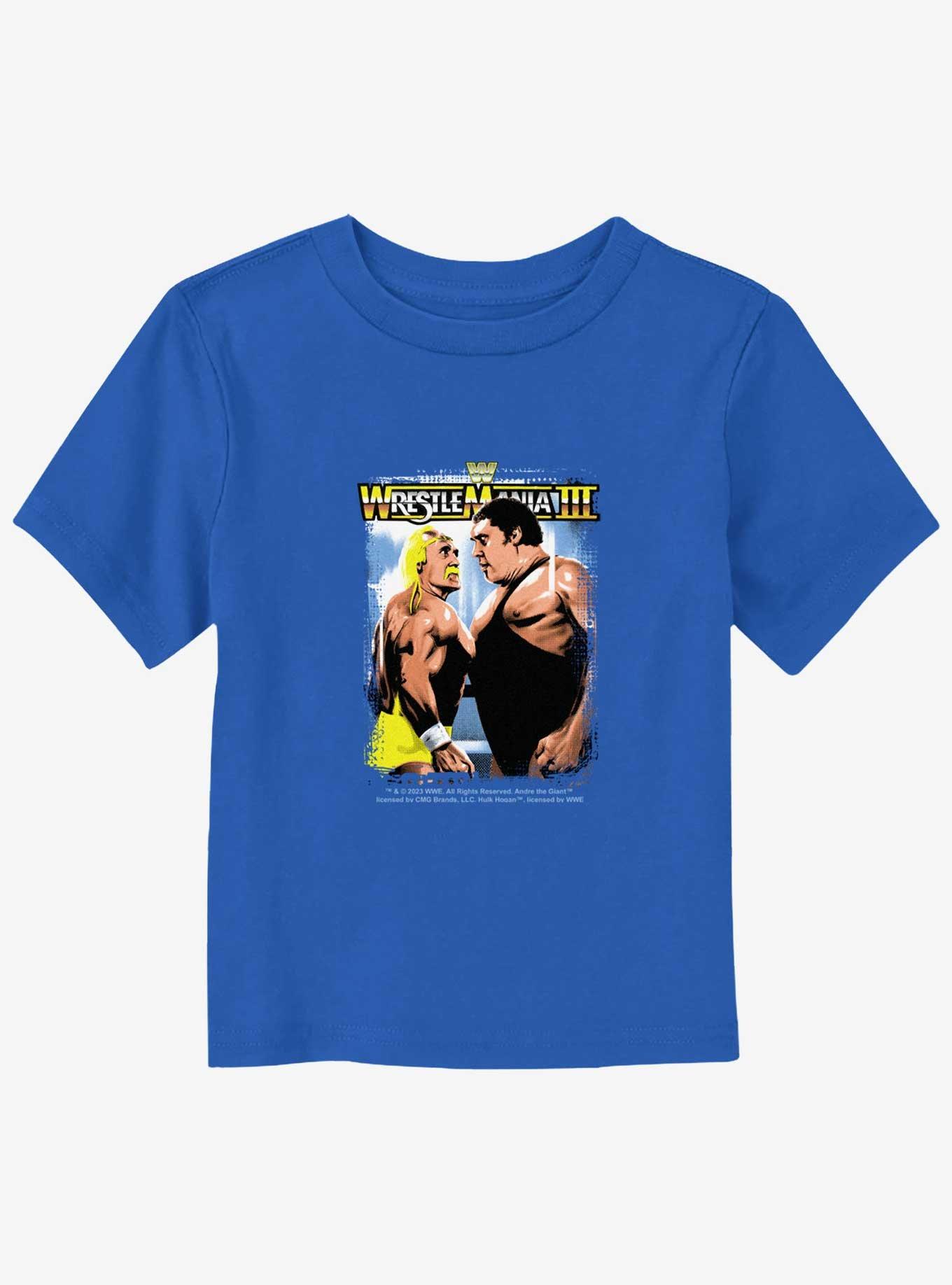 WWE Wrestlemania III Poster Toddler T-Shirt, ROYAL, hi-res