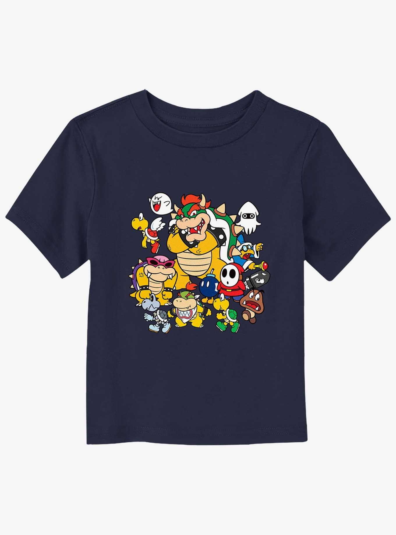 Nintendo Mario Villain Stack Toddler T-Shirt, NAVY, hi-res