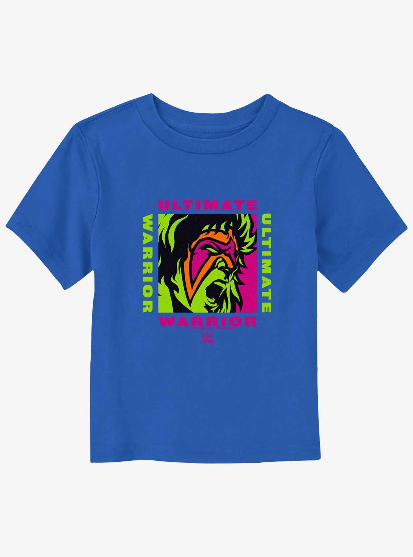 WWE UltImate Warrior Neon Portrait Toddler T-Shirt, ROYAL, hi-res