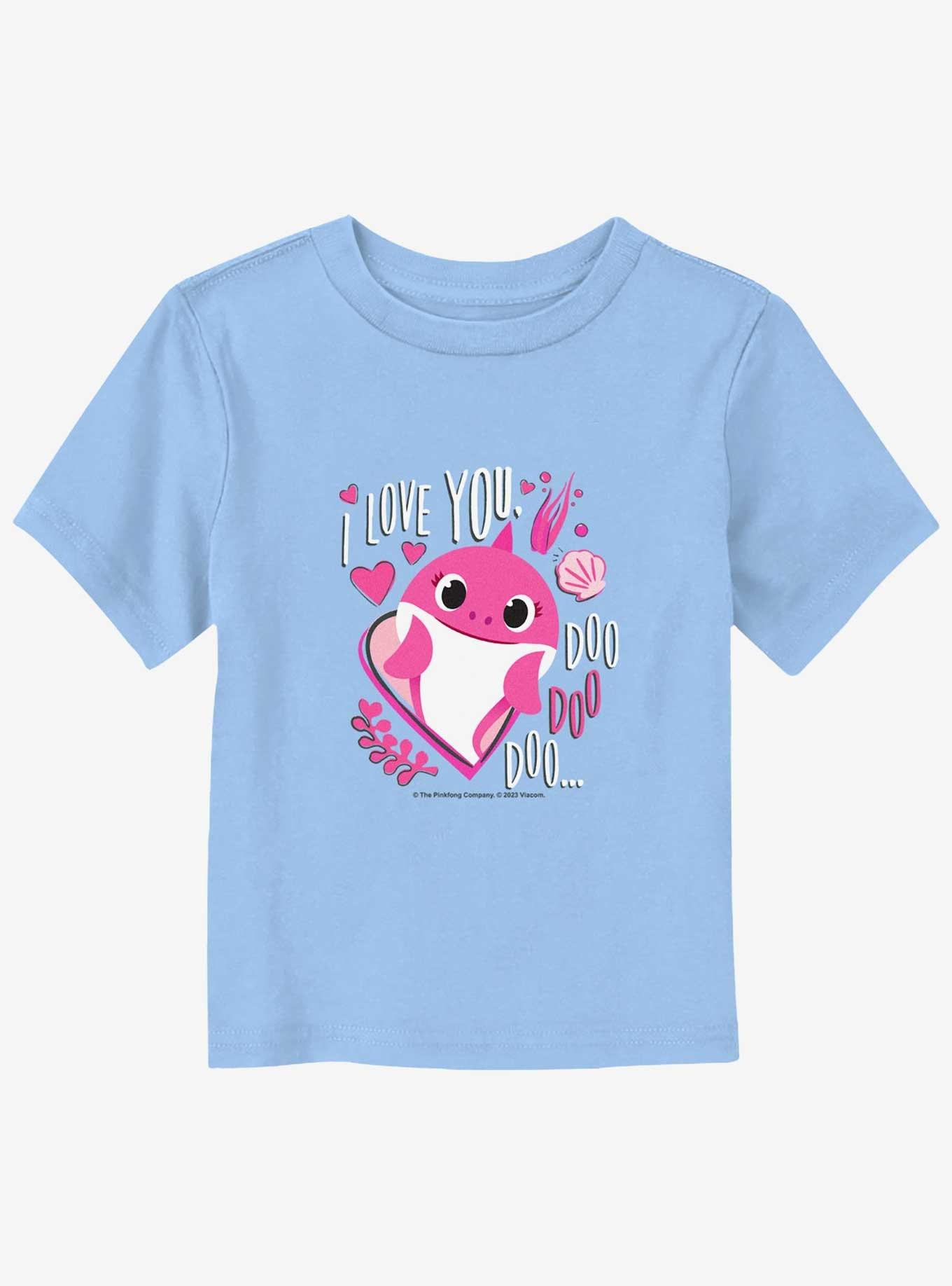 Baby Shark Love You Doo Doo Doo Toddler T-Shirt, LT BLUE, hi-res