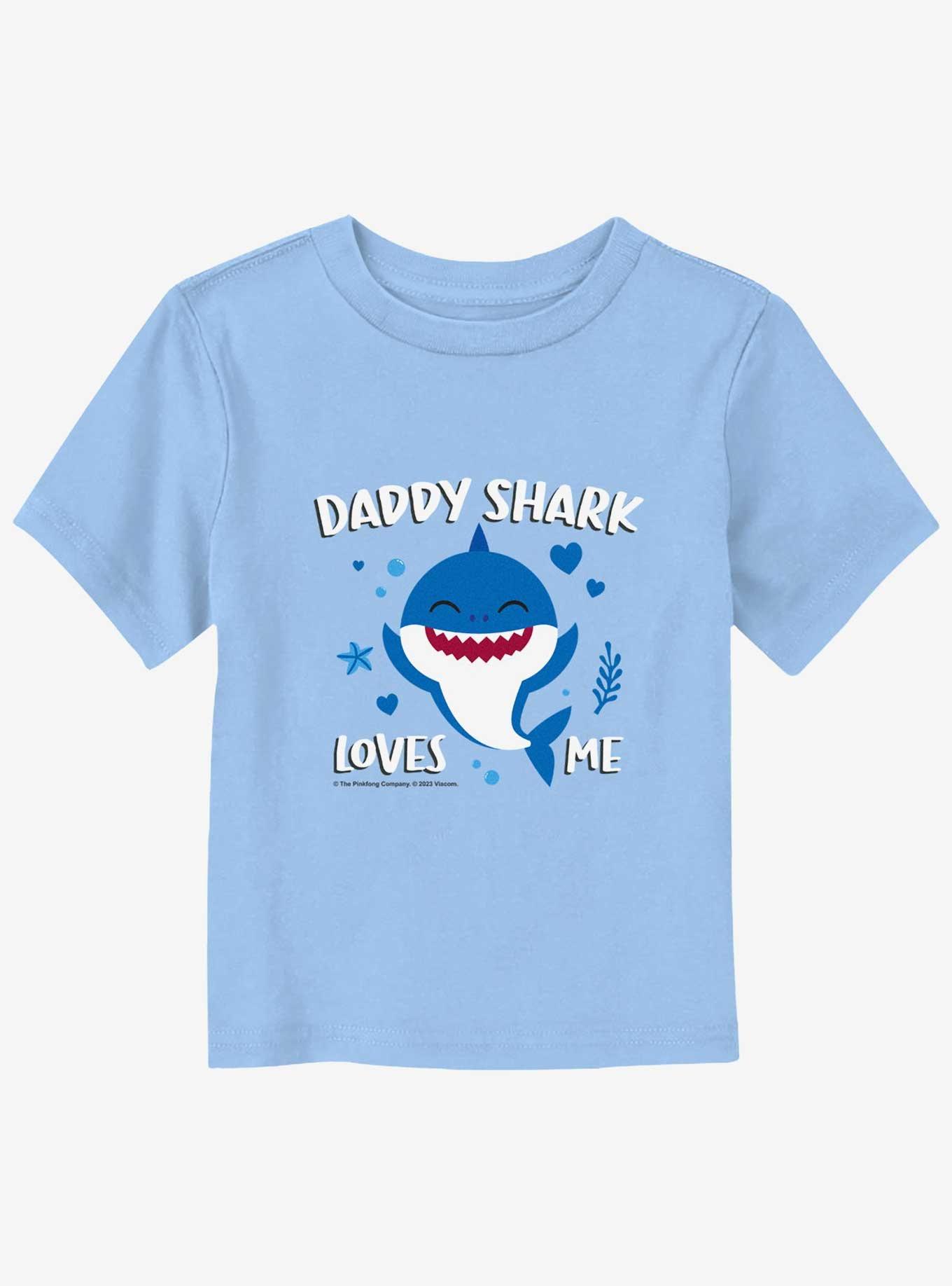 Baby Shark Daddy Shark Loves Me Toddler T-Shirt, LT BLUE, hi-res