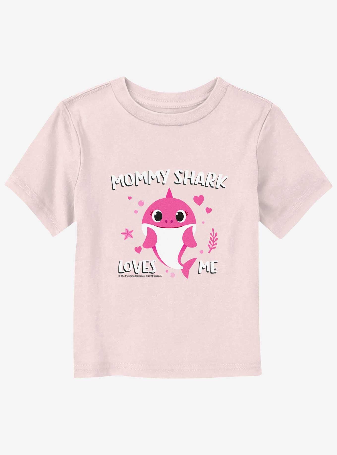 Baby Shark Mommy Loves Me Toddler T-Shirt