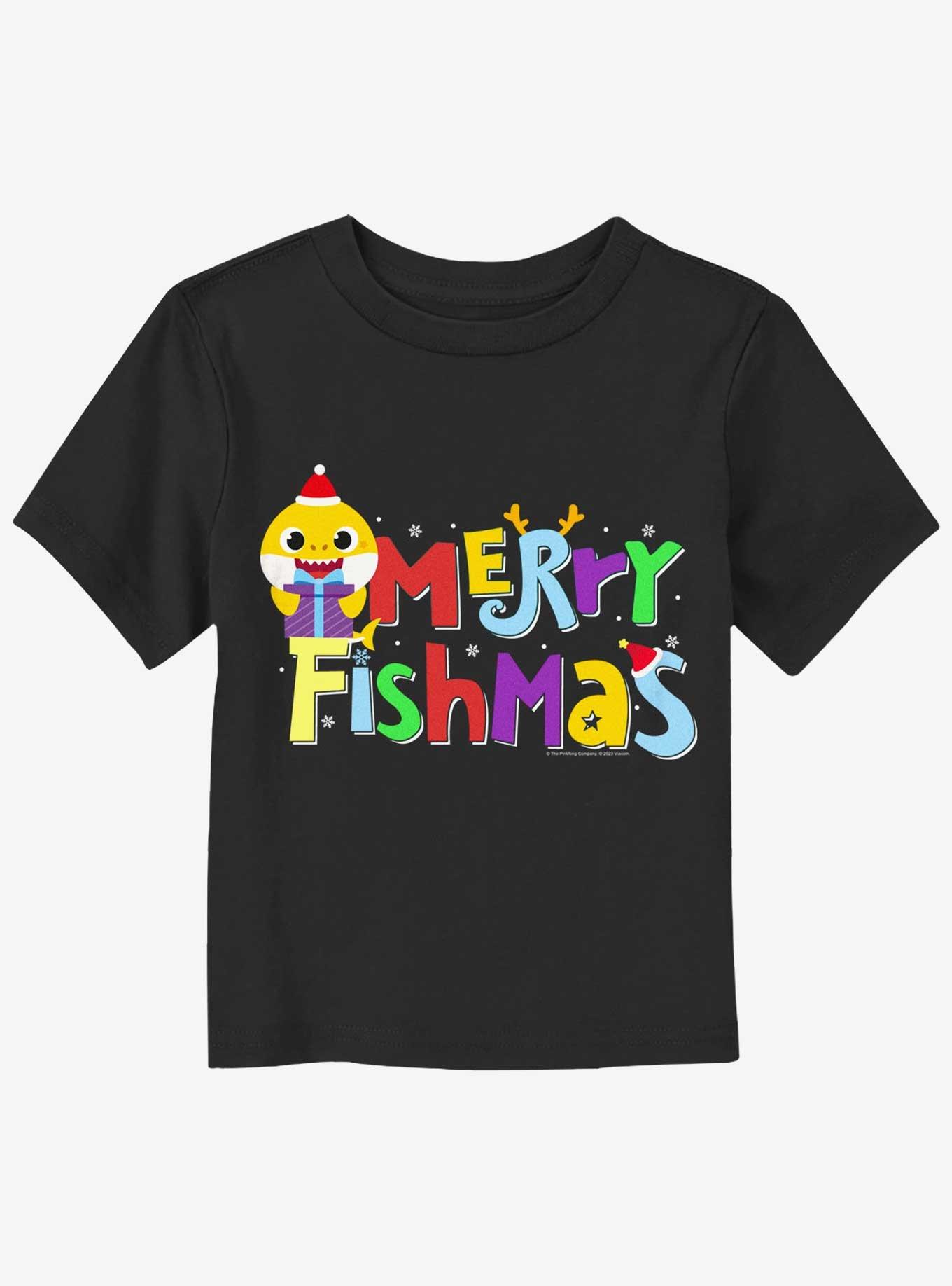 Baby Shark Merry Fishmas Toddler T-Shirt, BLACK, hi-res