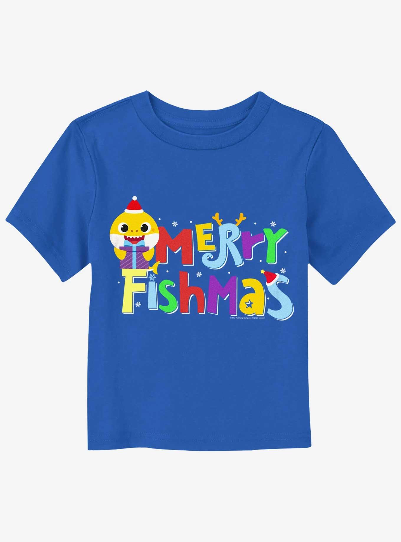 Baby Shark Merry Fishmas Toddler T-Shirt, ROYAL, hi-res