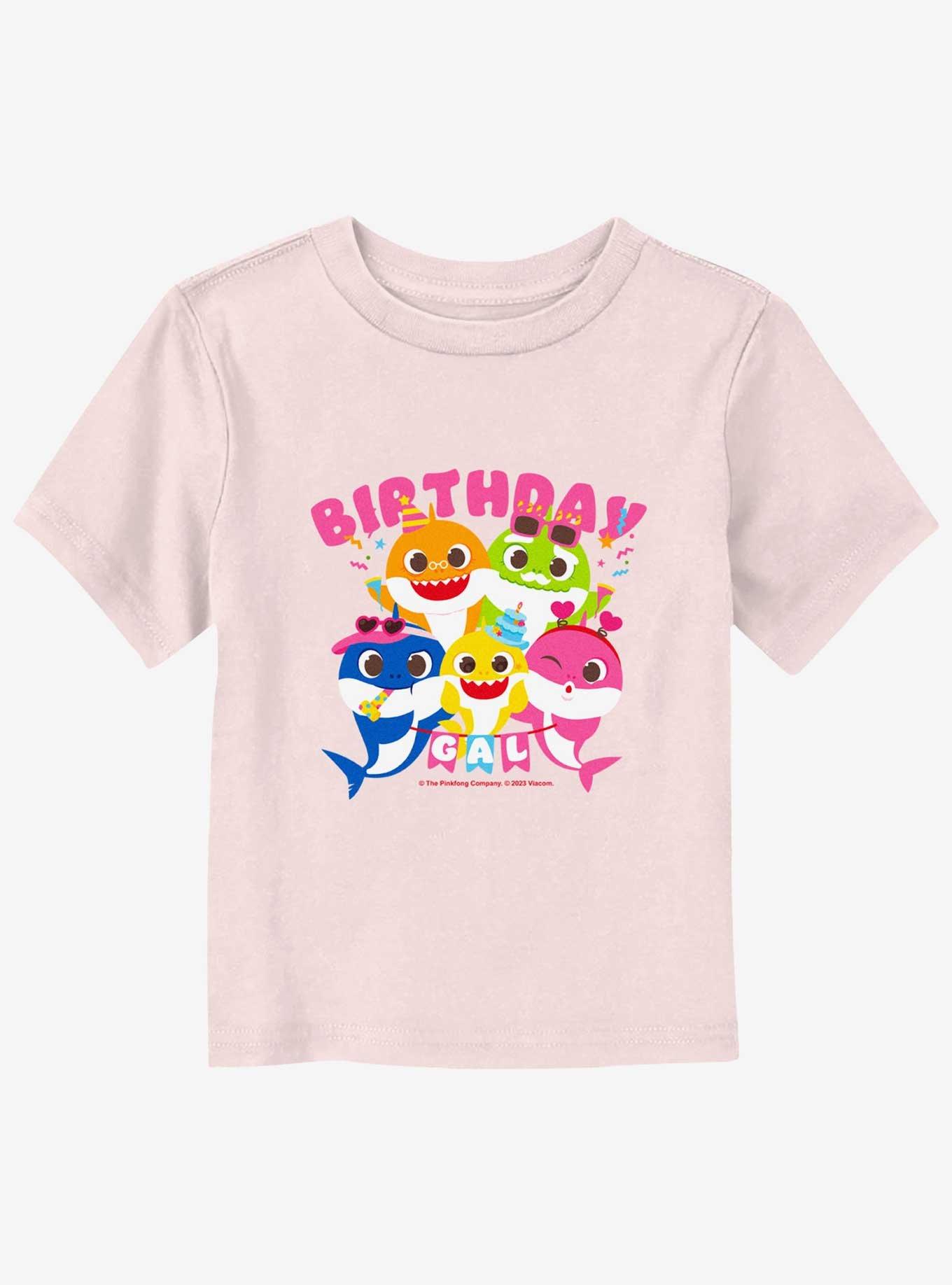 Baby Shark Birthday Girl Toddler T-Shirt, , hi-res