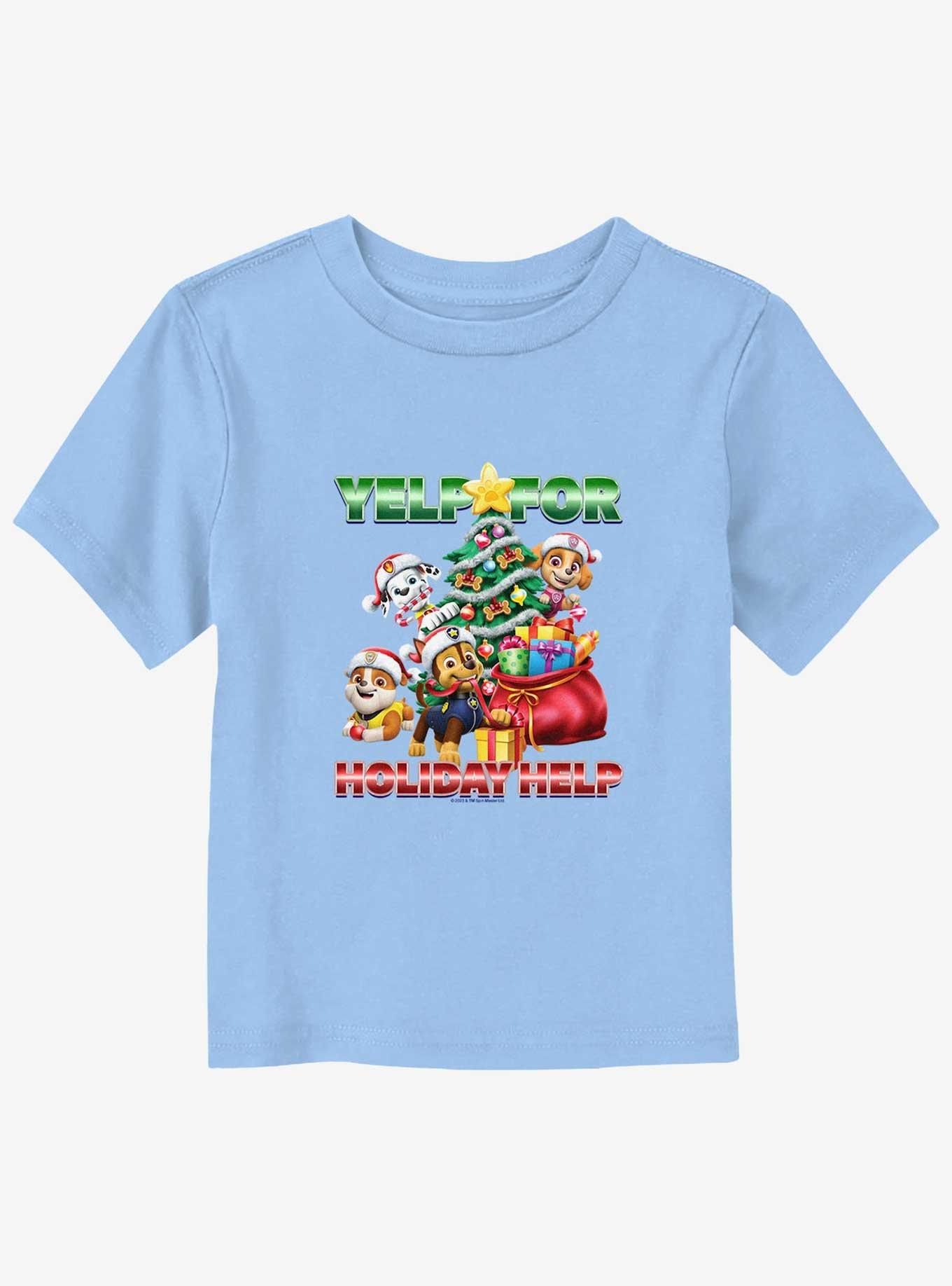 Paw Patrol Yelp Holiday Help Toddler T-Shirt, LT BLUE, hi-res