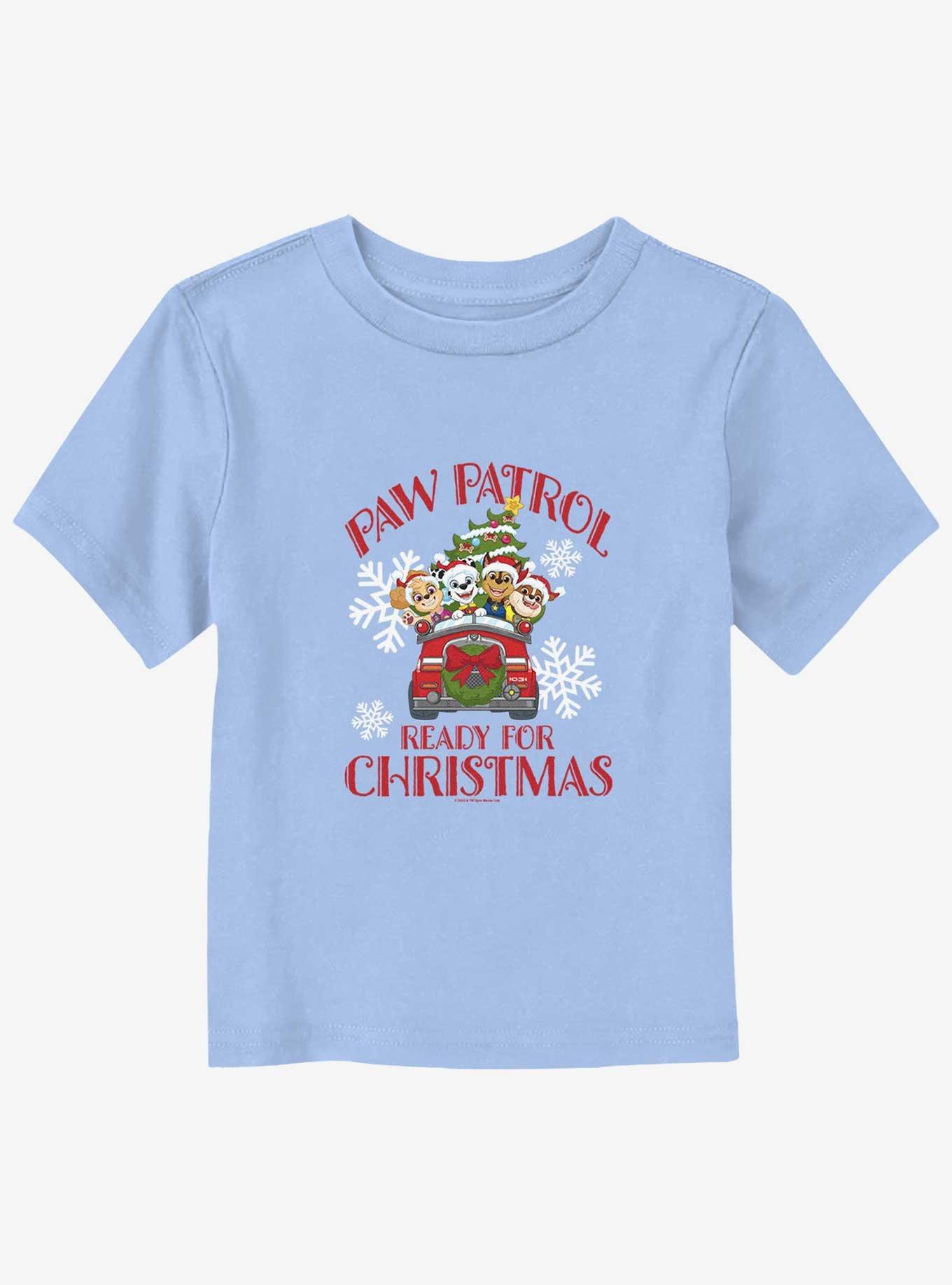 Paw Patrol Christmas Ready Patrol Toddler T-Shirt, LT BLUE, hi-res