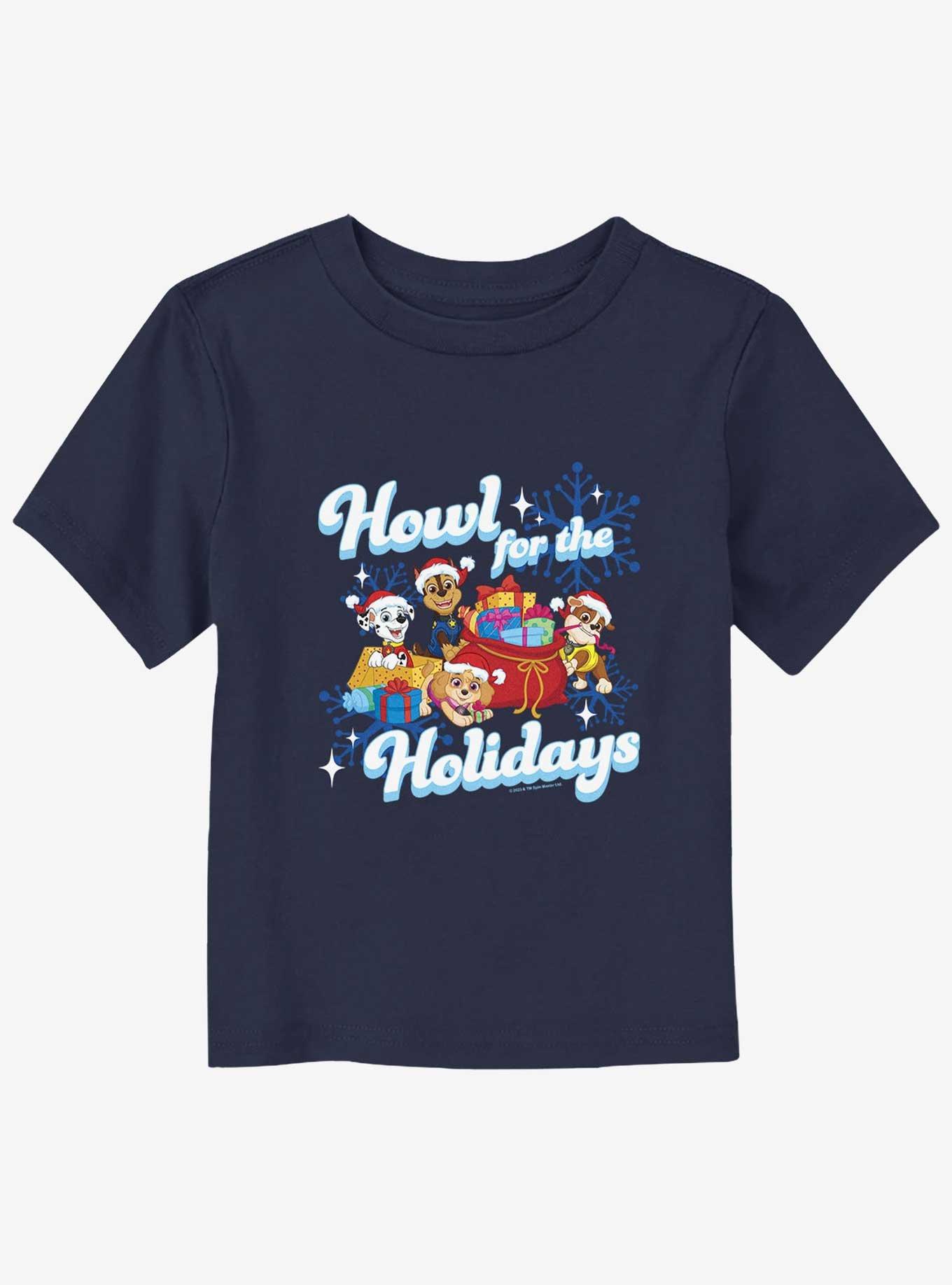 Paw Patrol Howling Holidays Toddler T-Shirt, NAVY, hi-res