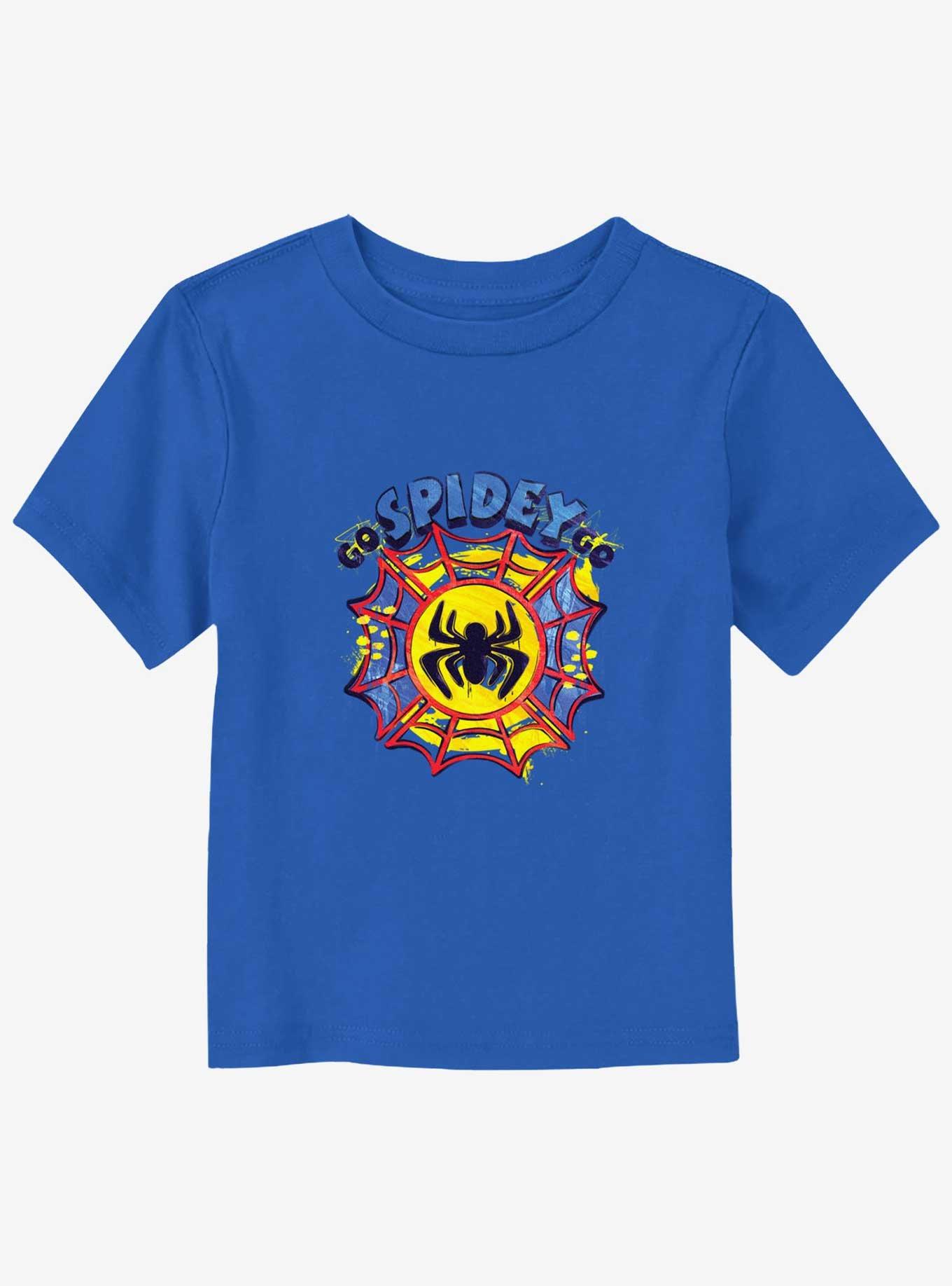 Marvel Spiderman Web Paint Logo Toddler T-Shirt, , hi-res