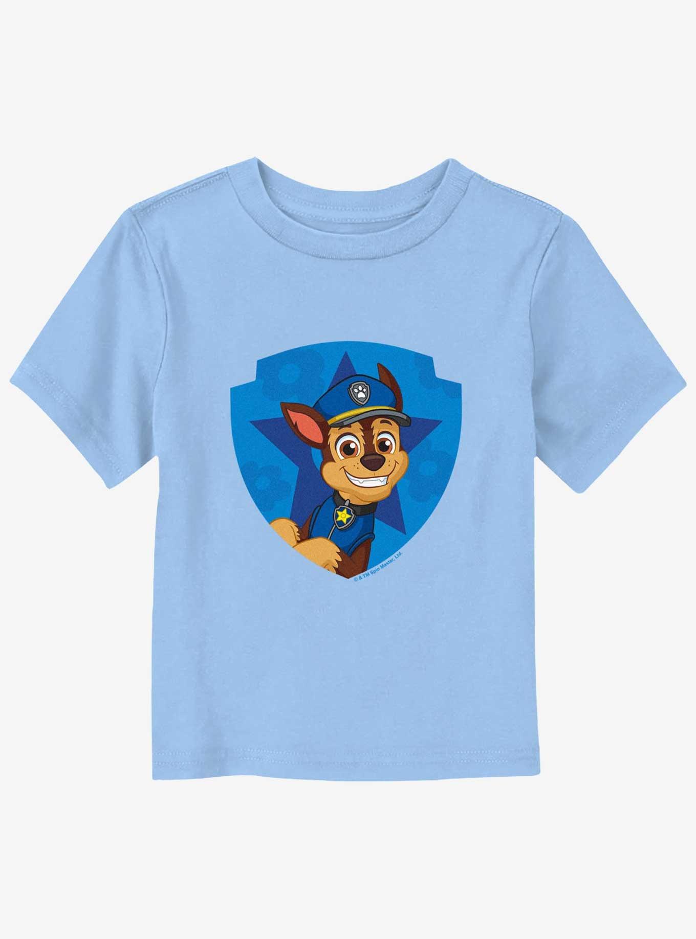 Paw Patrol Chase Shield Toddler T-Shirt, LT BLUE, hi-res