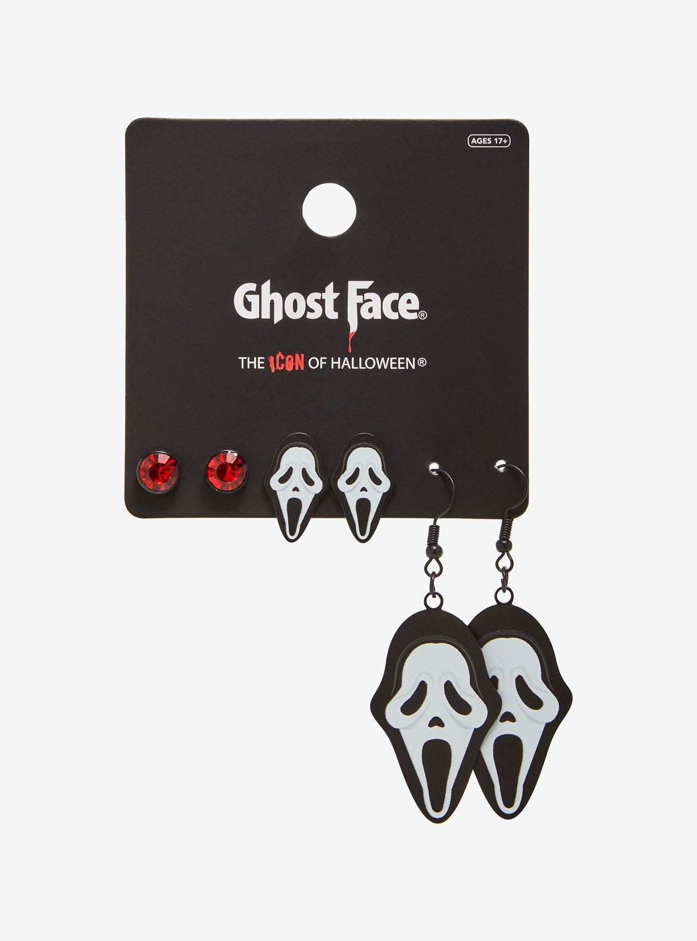 Ghost Face Icon Earring Set, , hi-res