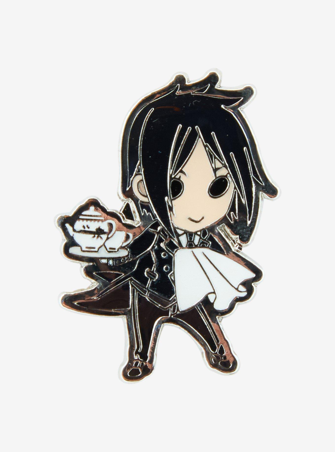 Black Butler Chibi Sebastian Enamel Pin, , hi-res