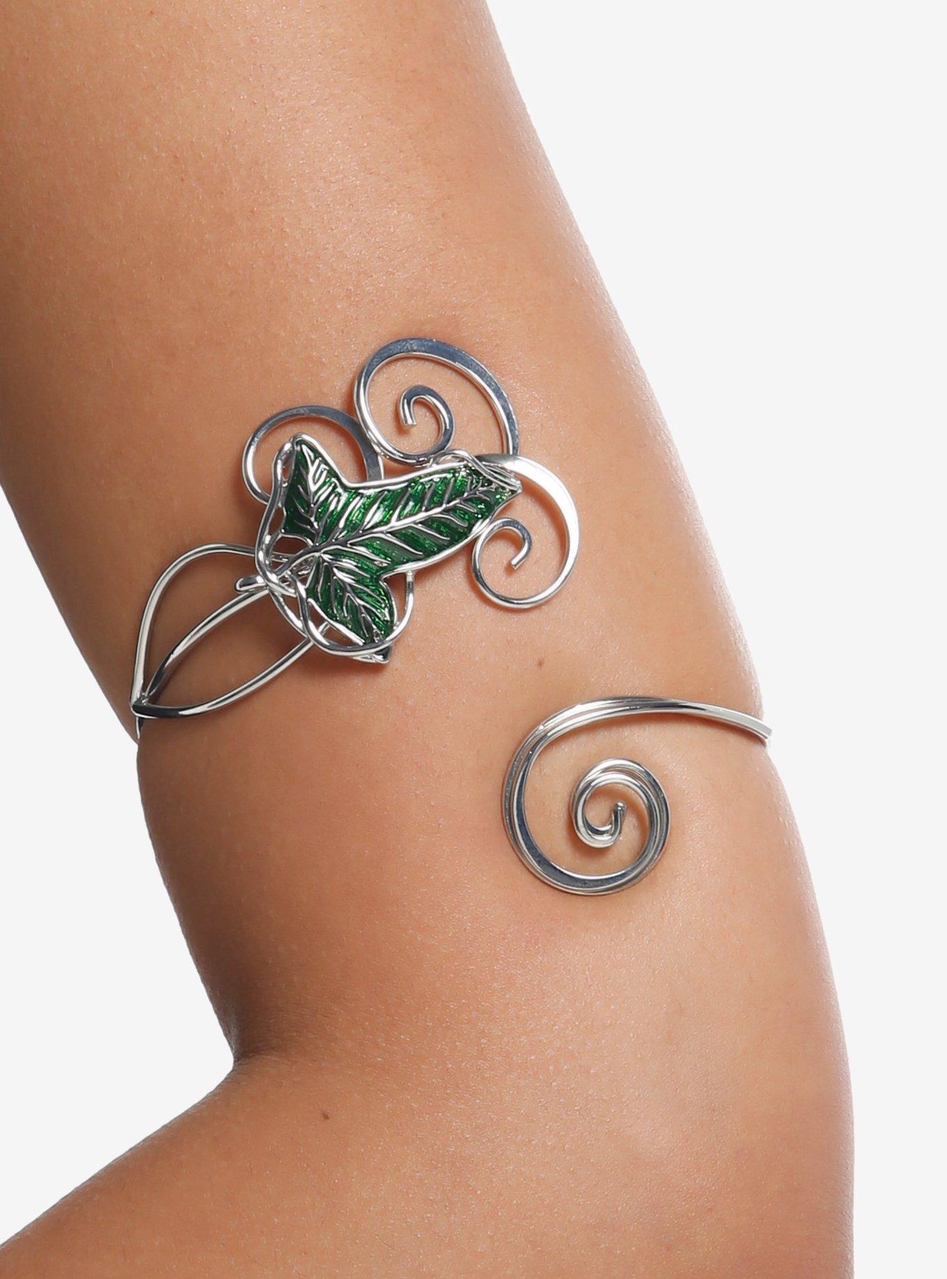 The Lord Of The Rings Lorien Leaf Wrap Cuff Bracelet, , hi-res