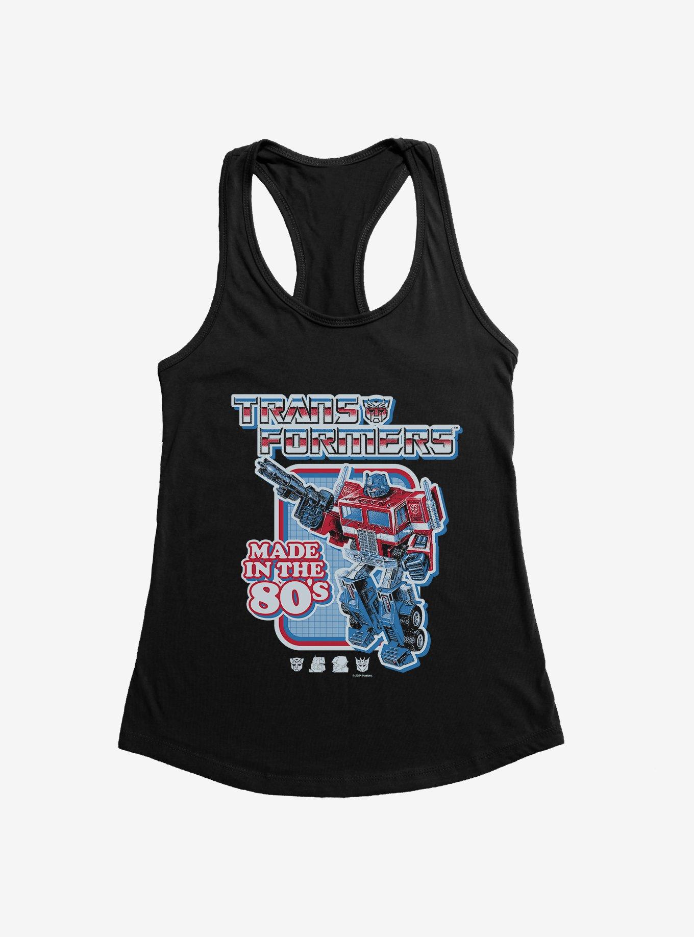 Transformers Made In The 80's Womens Tank Top, BLACK, hi-res