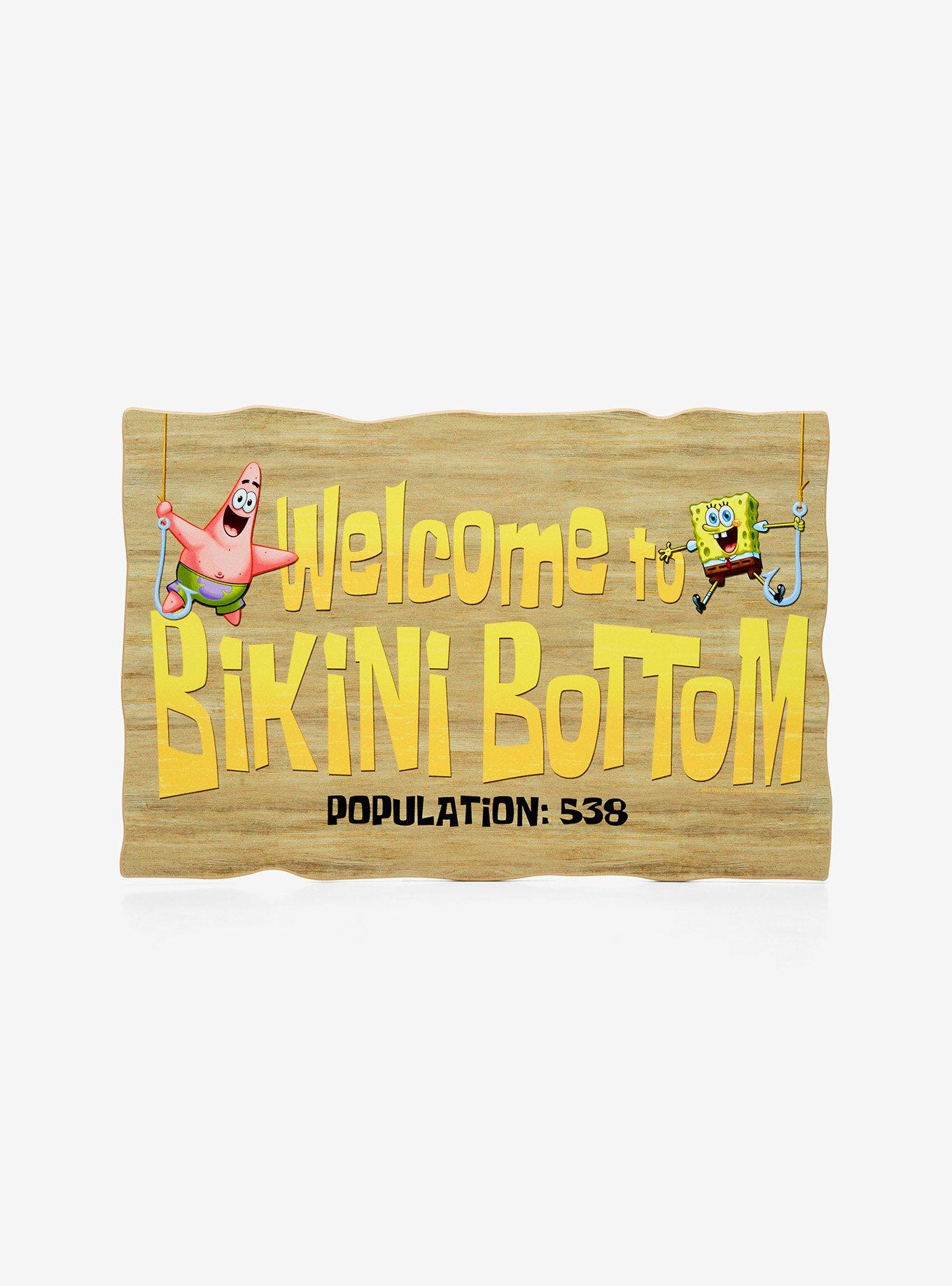 SpongeBob SquarePants Welcome Bikini Bottom Wall Art, , hi-res