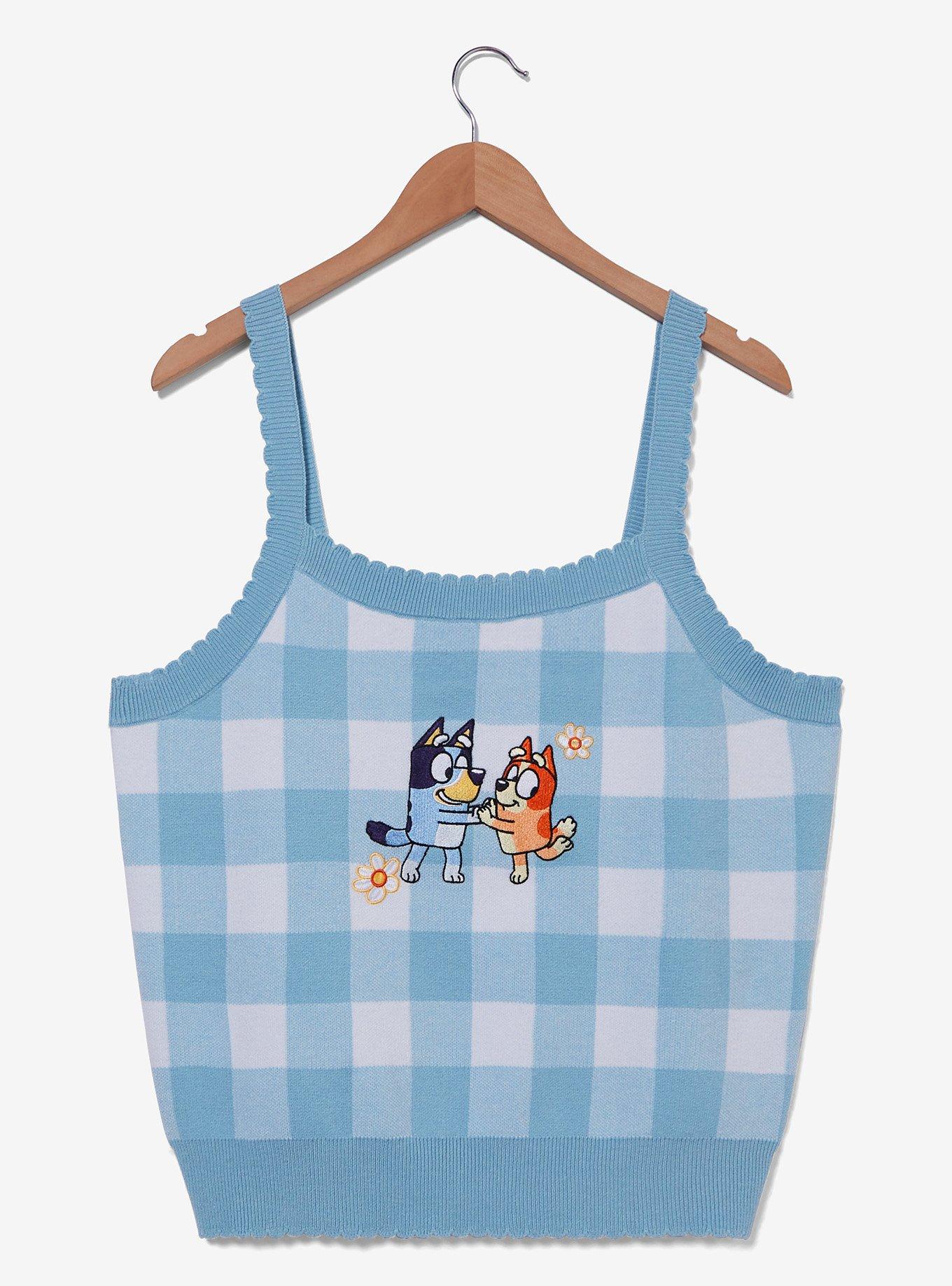 Bluey Bingo & Bluey Gingham Women's Plus Size Knit Tank Top — BoxLunch Exclusive, , hi-res