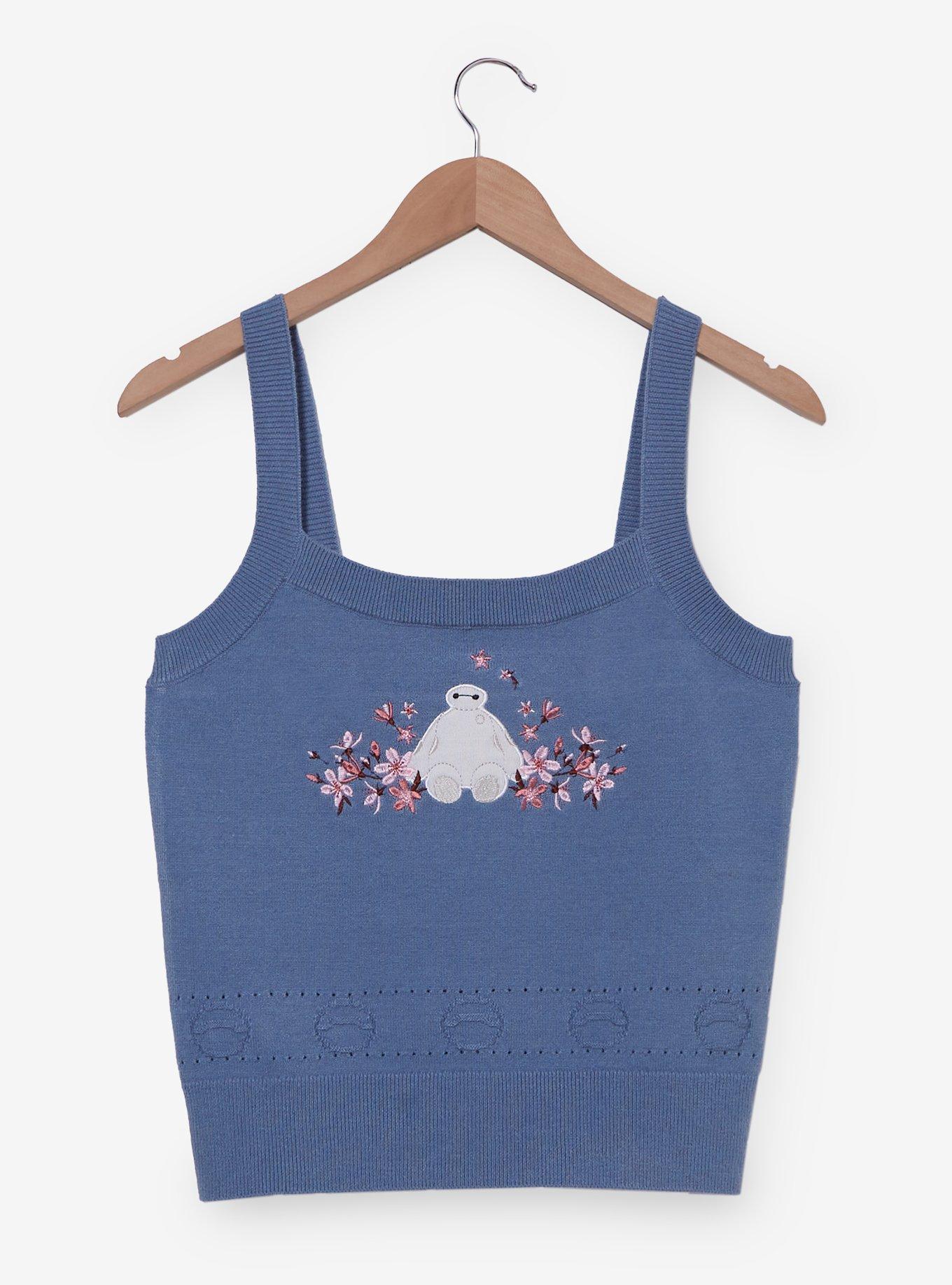 Disney Big Hero 6 Baymax Floral Women's Knit Tank - BoxLunch Exclusive, , hi-res