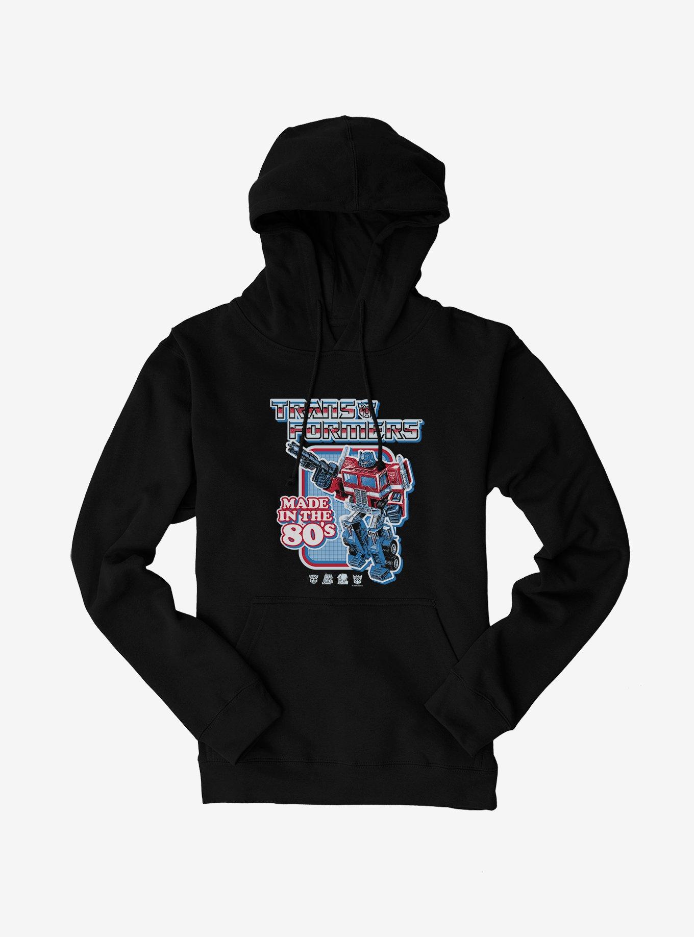 Transformers Made In The 80's Hoodie, BLACK, hi-res