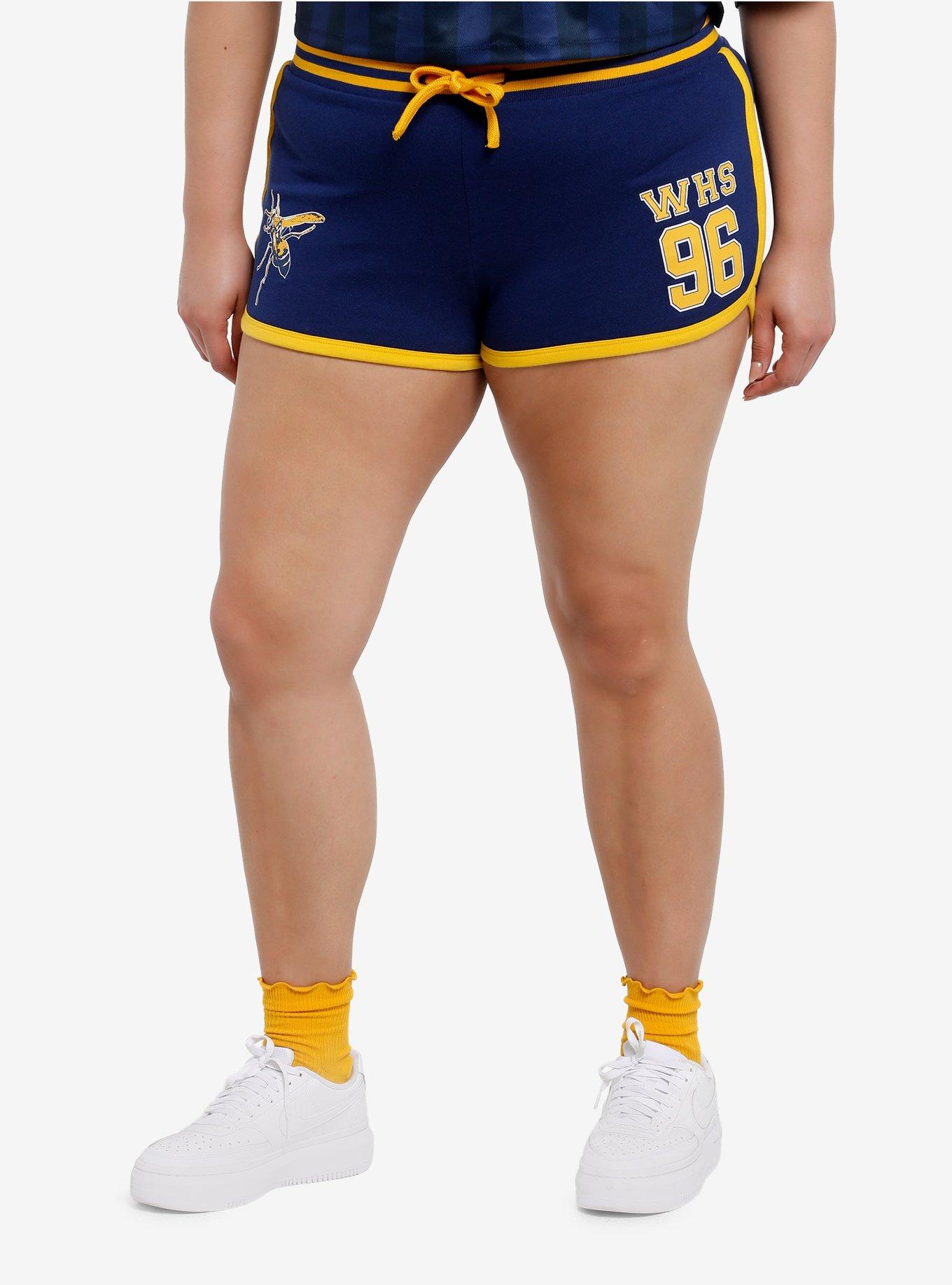 Yellowjackets Soccer Team Girls Soft Shorts Plus Size, , hi-res