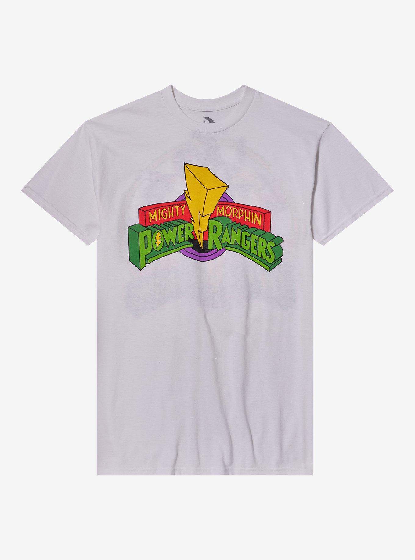 Mighty Morphin Power Rangers Group Two-Sided T-Shirt, , hi-res