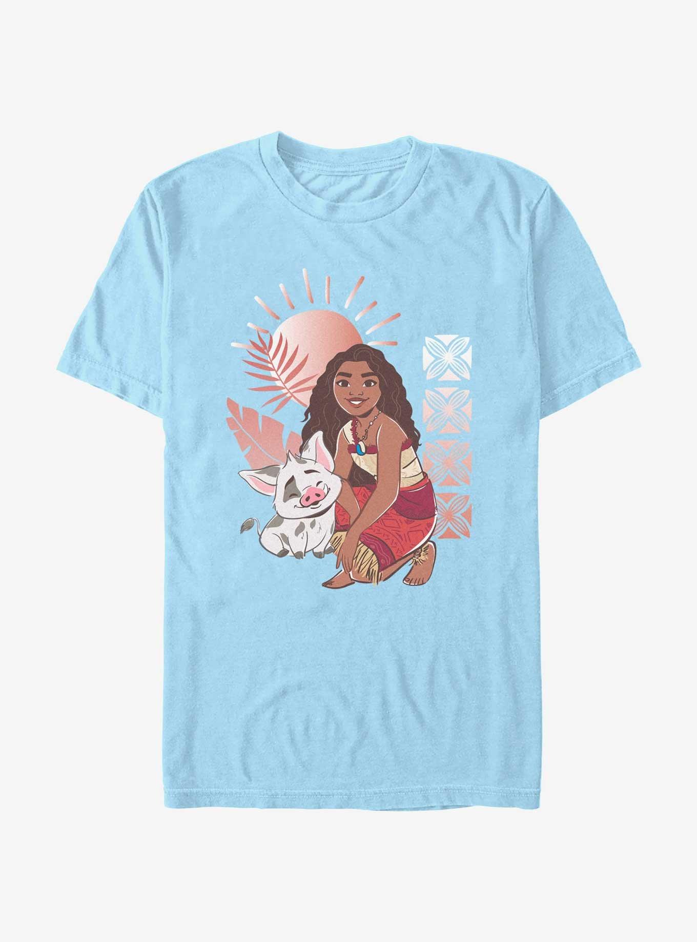 Disney Moana 2 Pua And Moana T-Shirt, LT BLUE, hi-res
