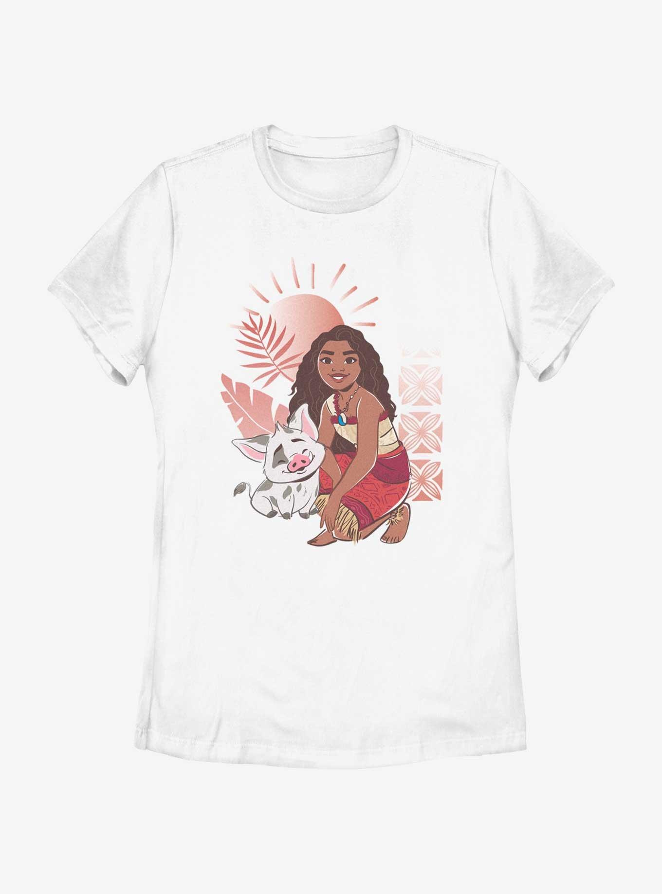 Disney Moana 2 Pua And Moana Womens T-Shirt, WHITE, hi-res