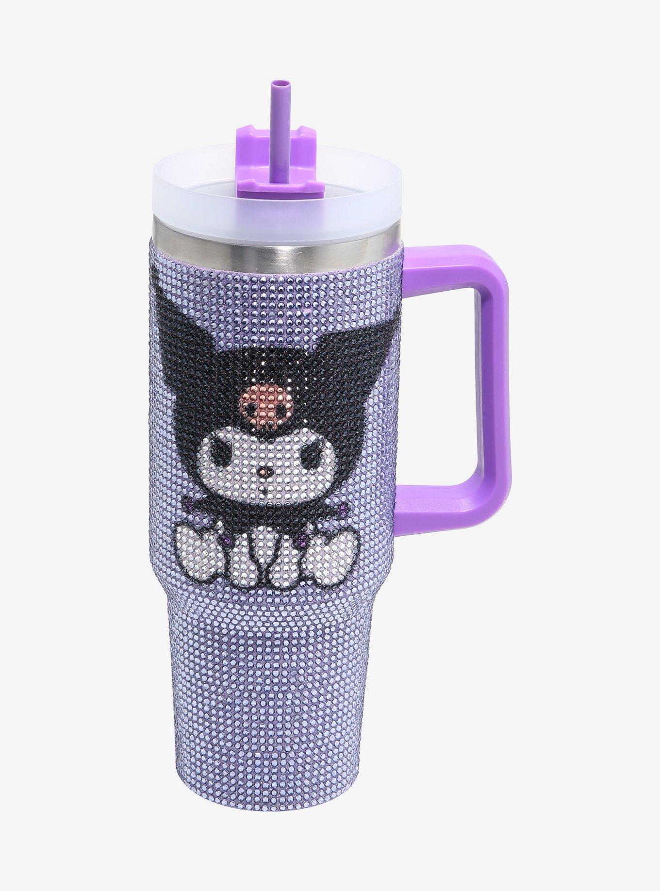 Kuromi Sitting Bling Stainless Steel Travel Cup, , hi-res