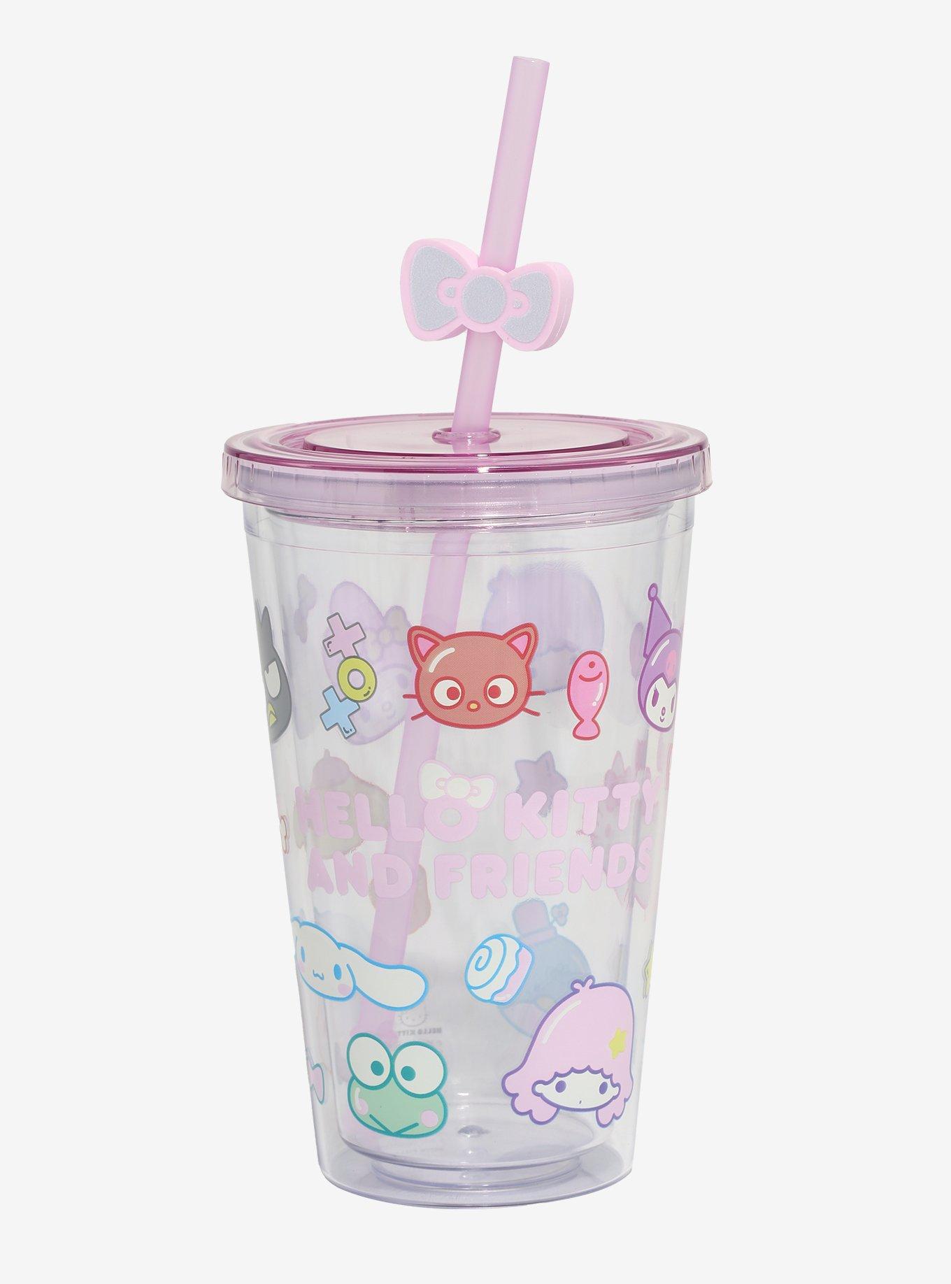 Hello Kitty And Friends Pastel Allover Print Acrylic Travel Cup, , hi-res