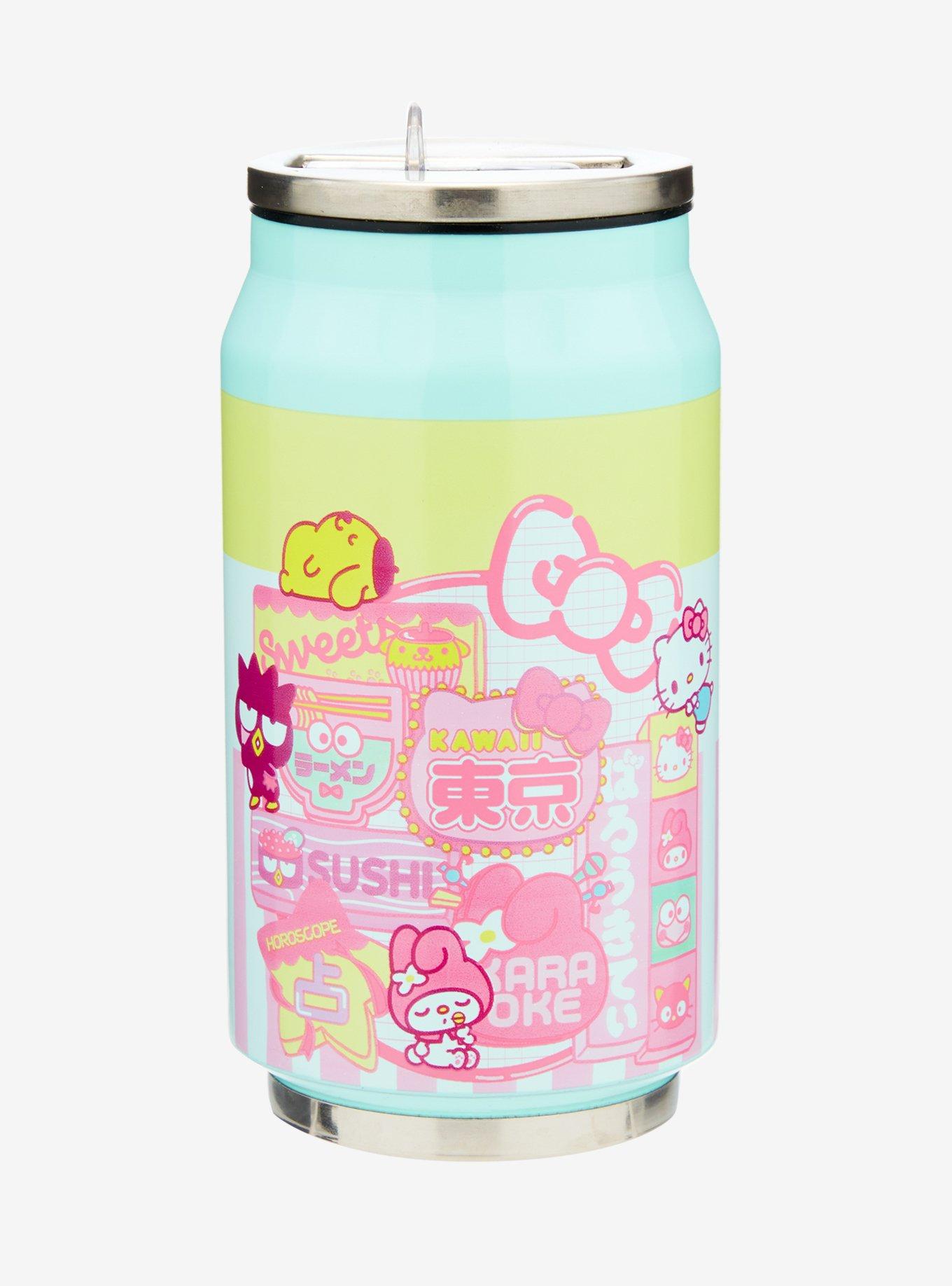 Hello Kitty And Friends Tokyo City Soda Can Water Bottle, , hi-res