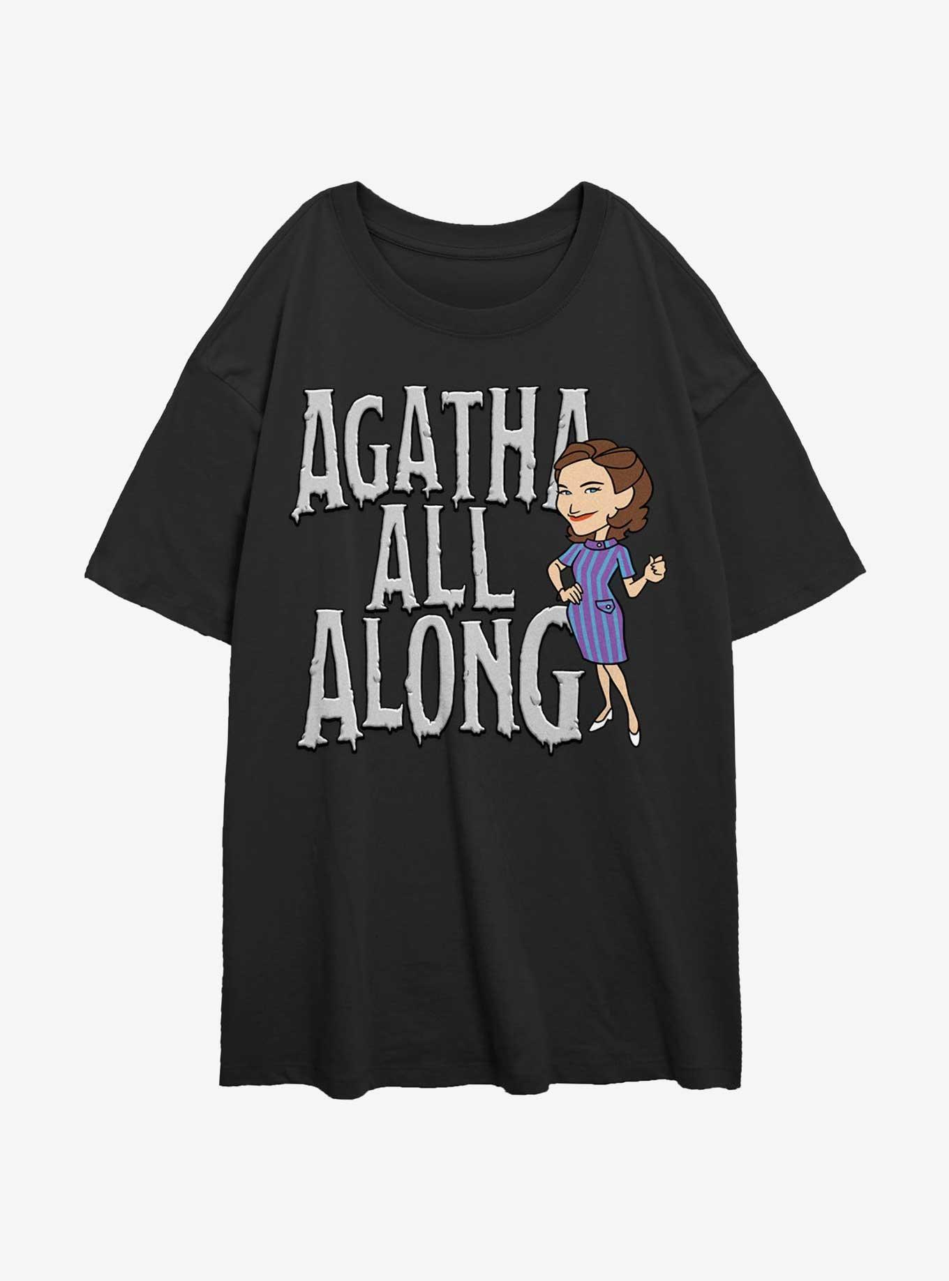 Marvel WandaVision Agatha Unusual Power Girls Oversized T-Shirt, BLACK, hi-res