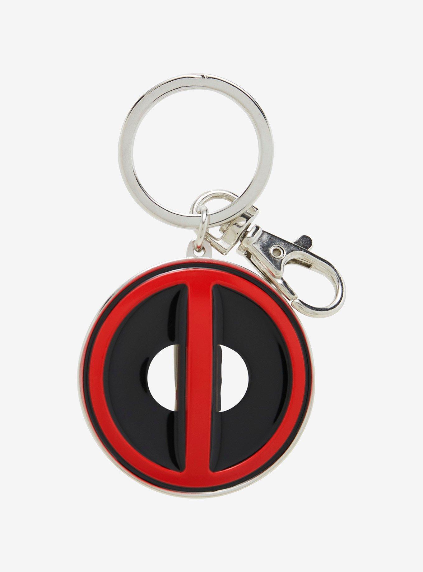 Marvel Deadpool Logo Metal Key Chain, , hi-res