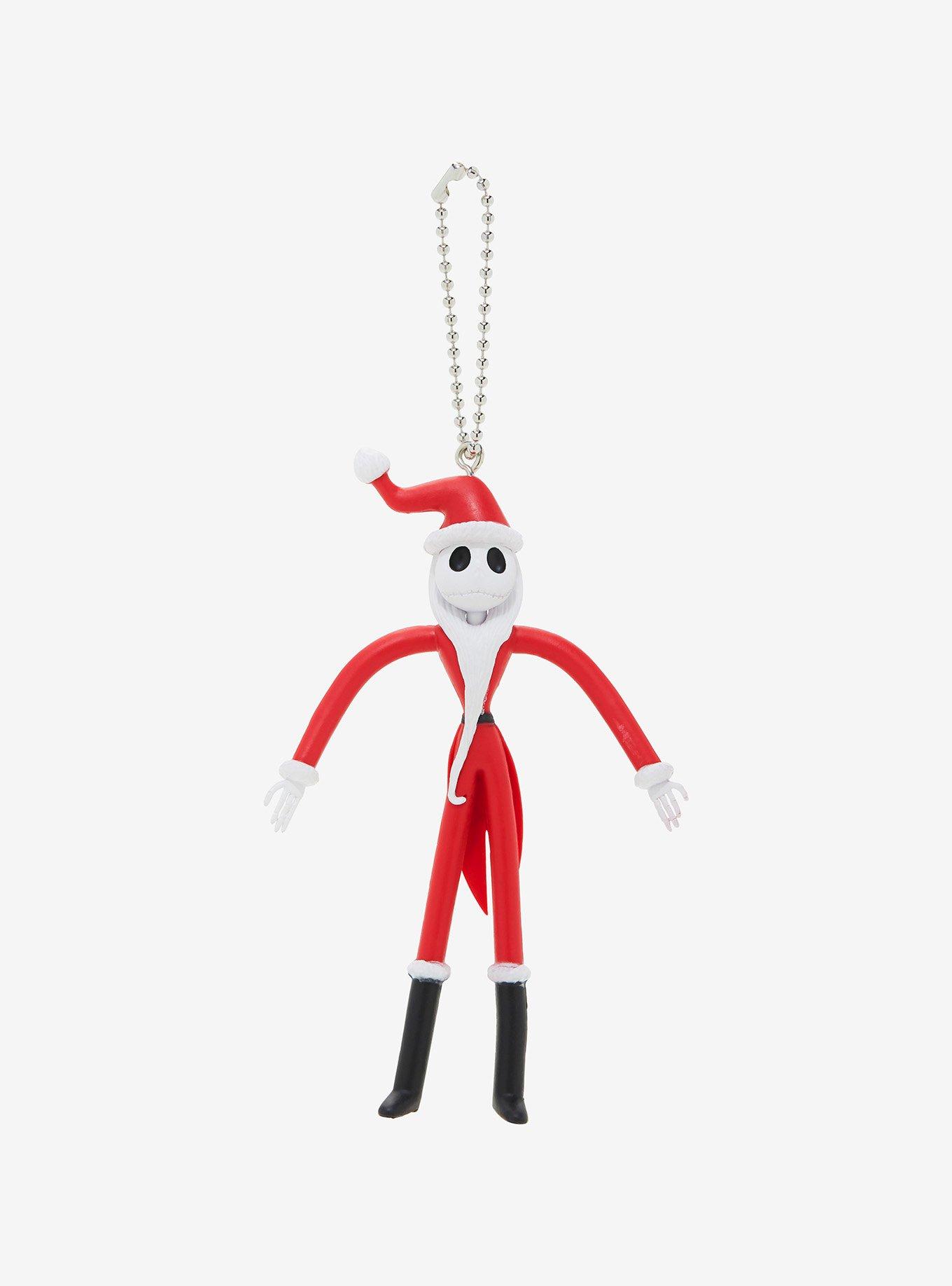 The Nightmare Before Christmas Santa Jack Skellington Bendy Key Chain, , hi-res