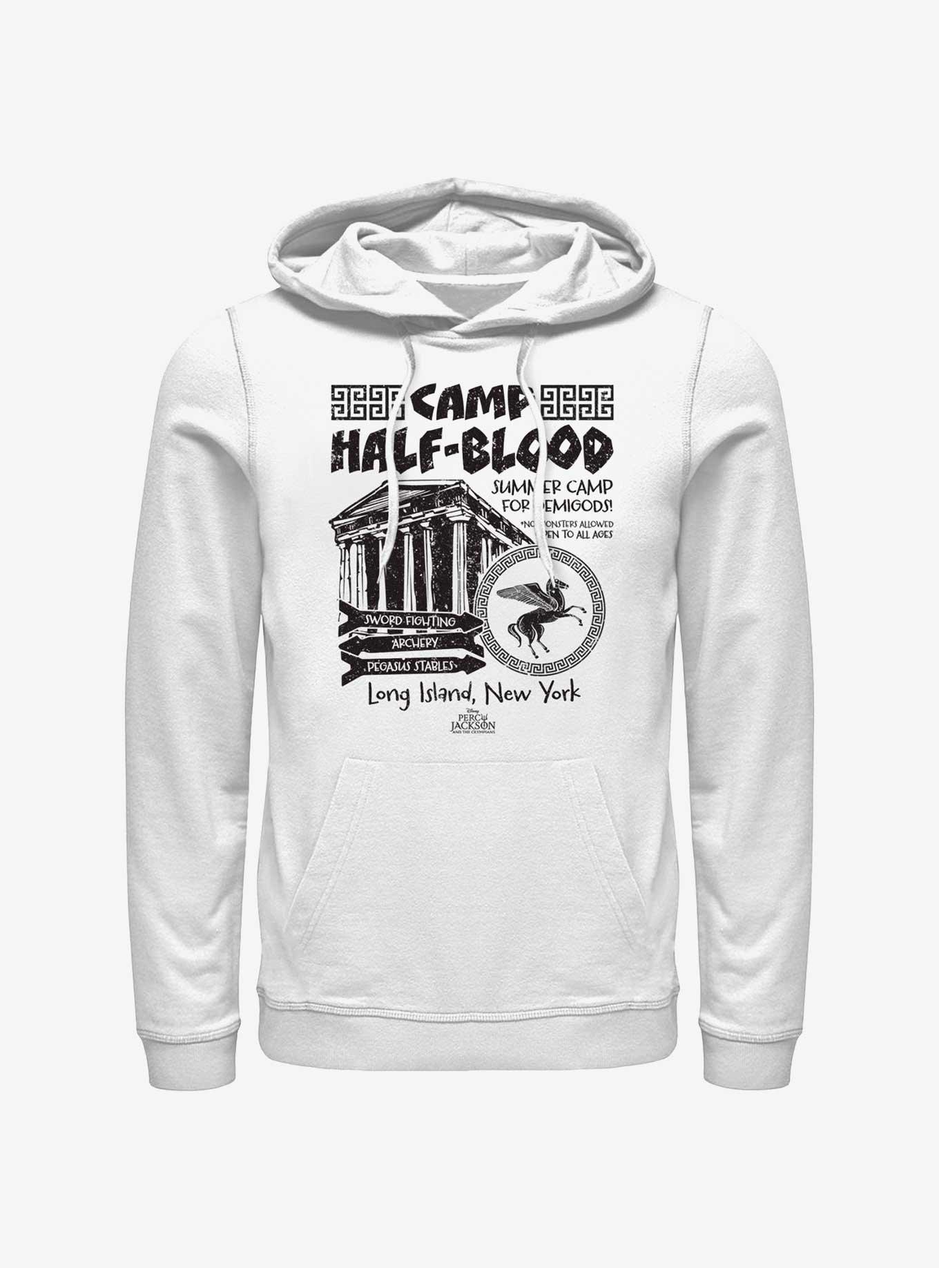 Disney Percy Jackson And The Olympians Camp Poster Hoodie, WHITE, hi-res