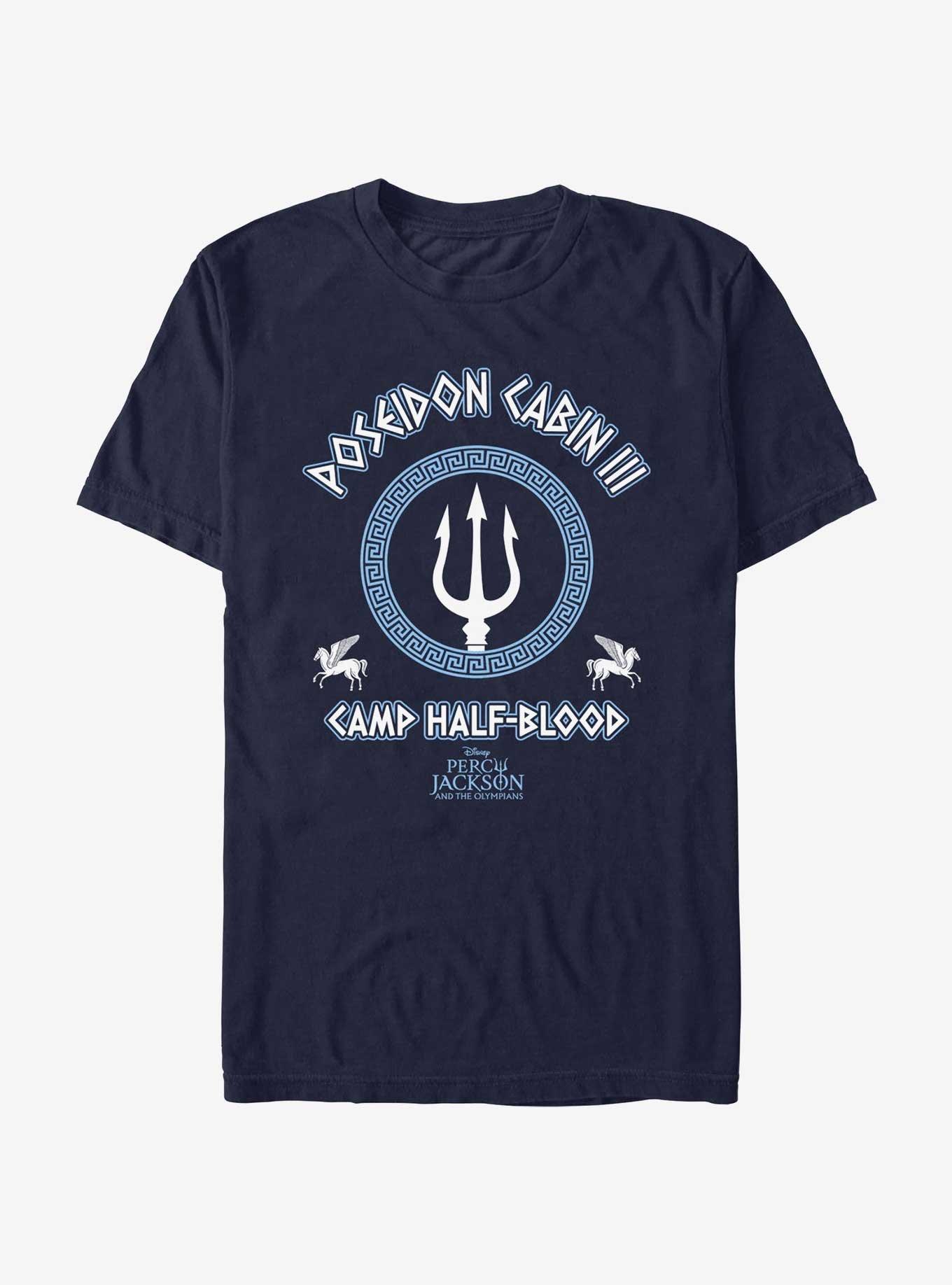 Disney Percy Jackson And The Olympians Poseidon Cabin T-Shirt, NAVY, hi-res