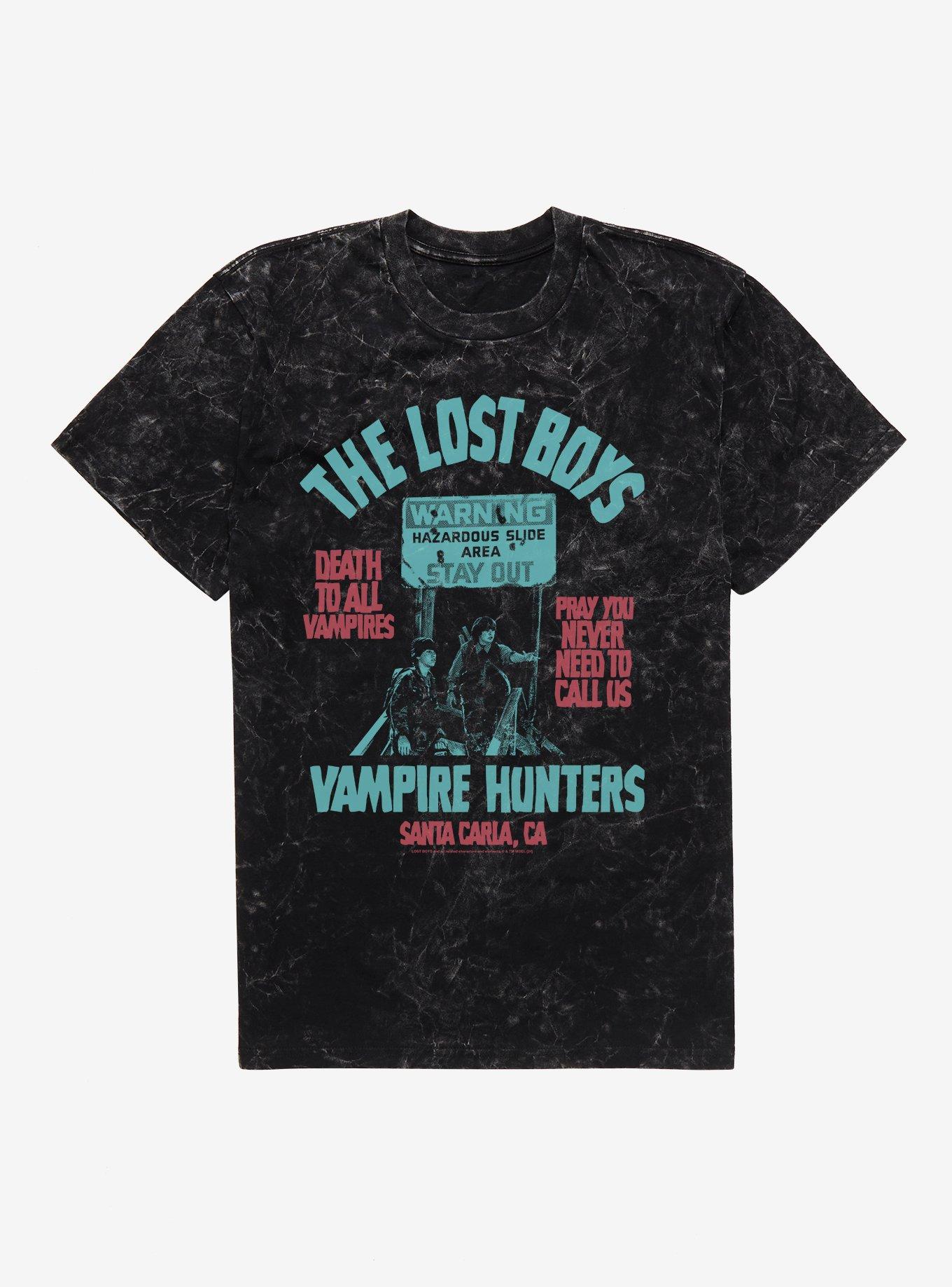 The Lost Boys Vampire Hunter Mineral Wash T-Shirt, BLACK MINERAL WASH, hi-res