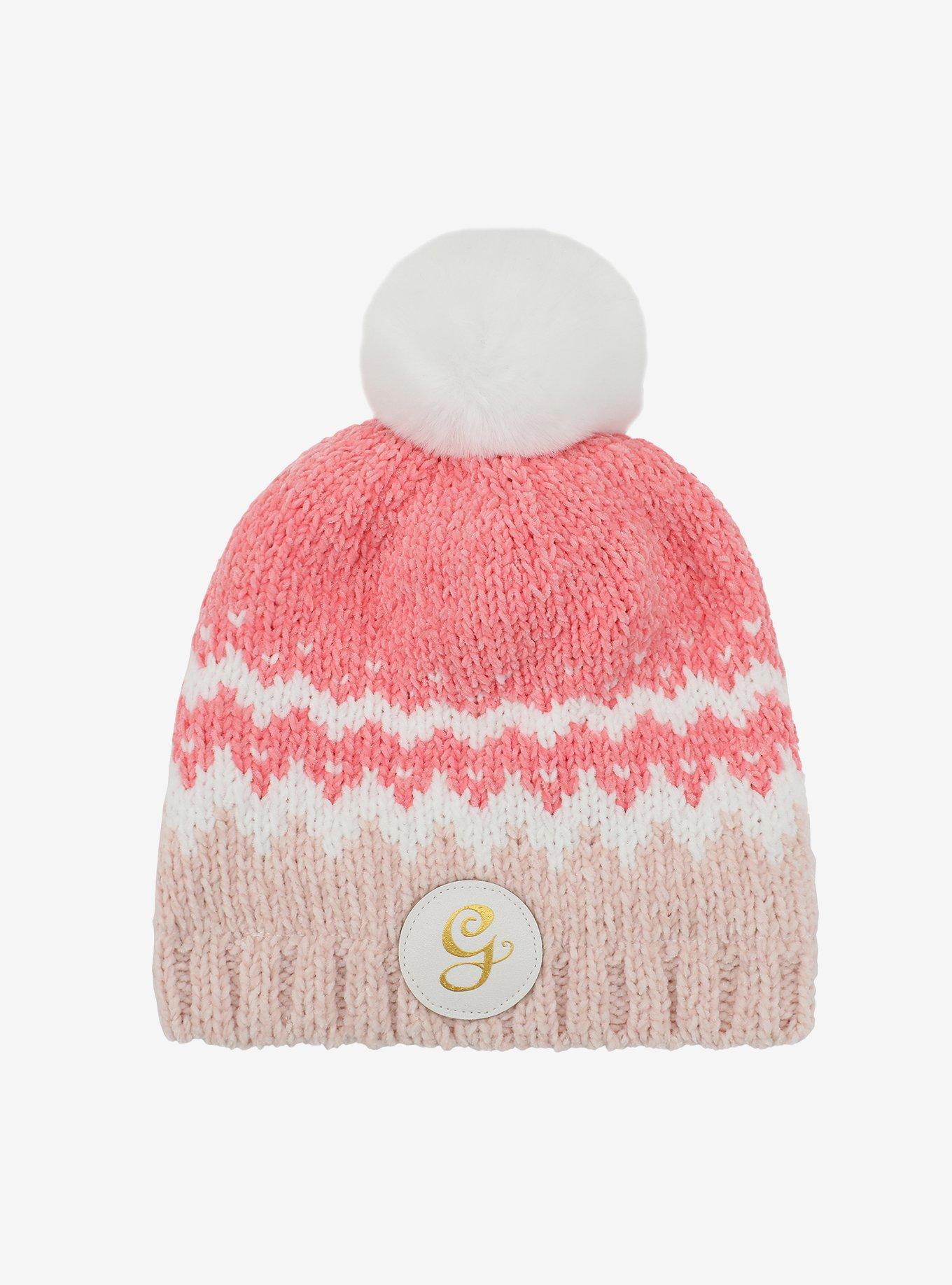 Wicked Glinda Pink Pom Beanie