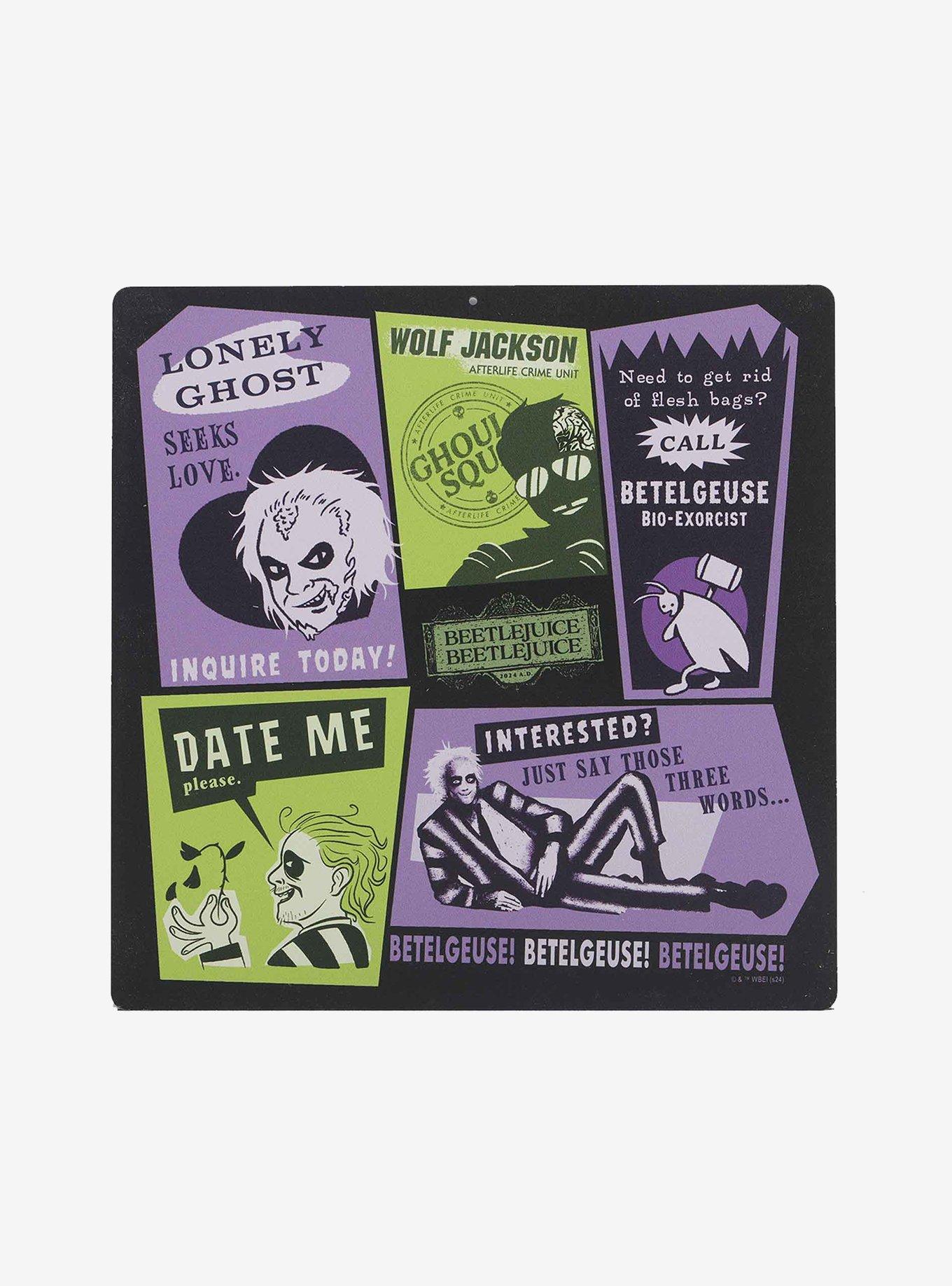 Beetlejuice Dating Ad Collage Metal Sign, , hi-res