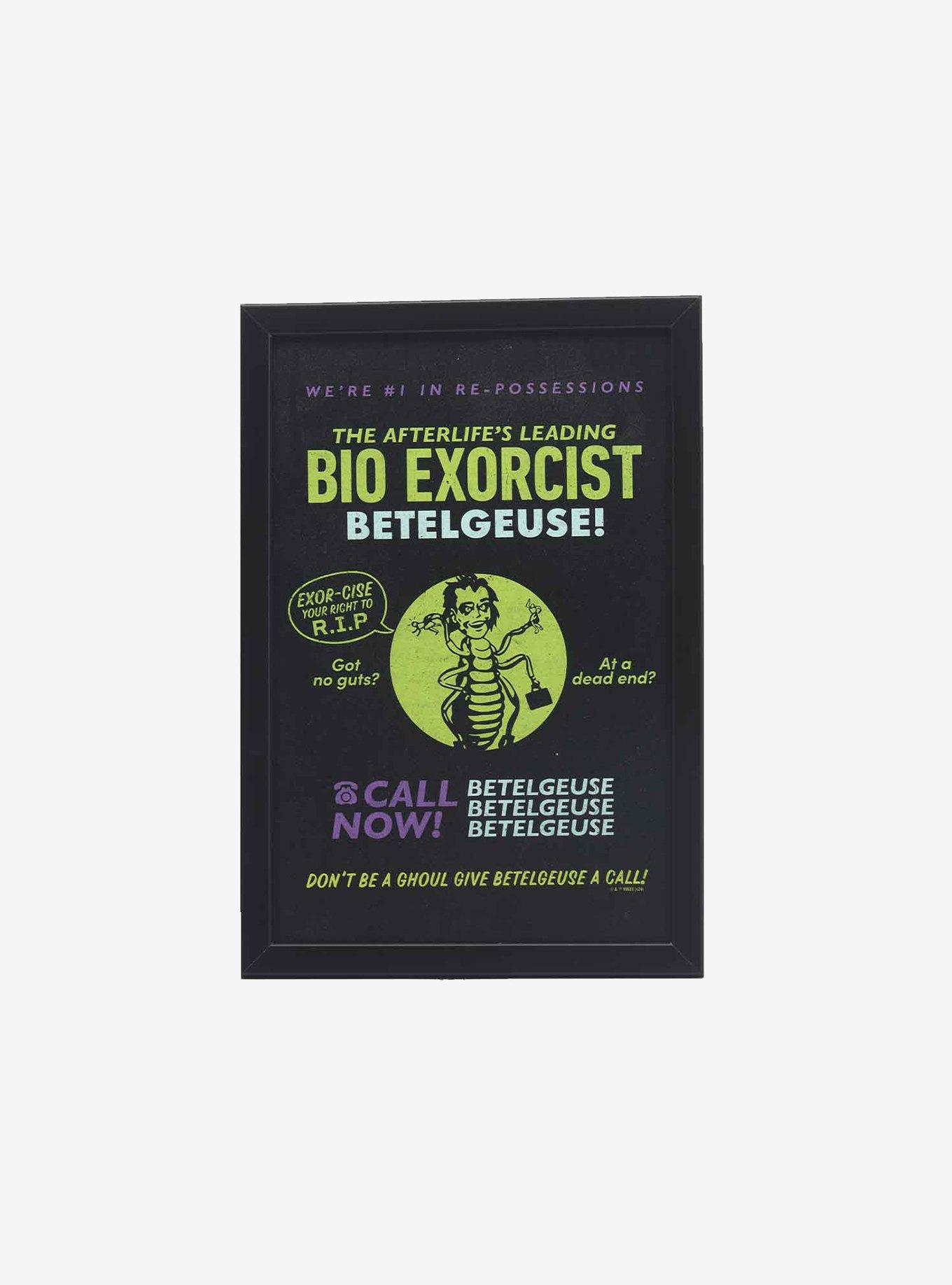 Beetlejuice Leading Bio Exorcist Framed Wood Wall Decor, , hi-res