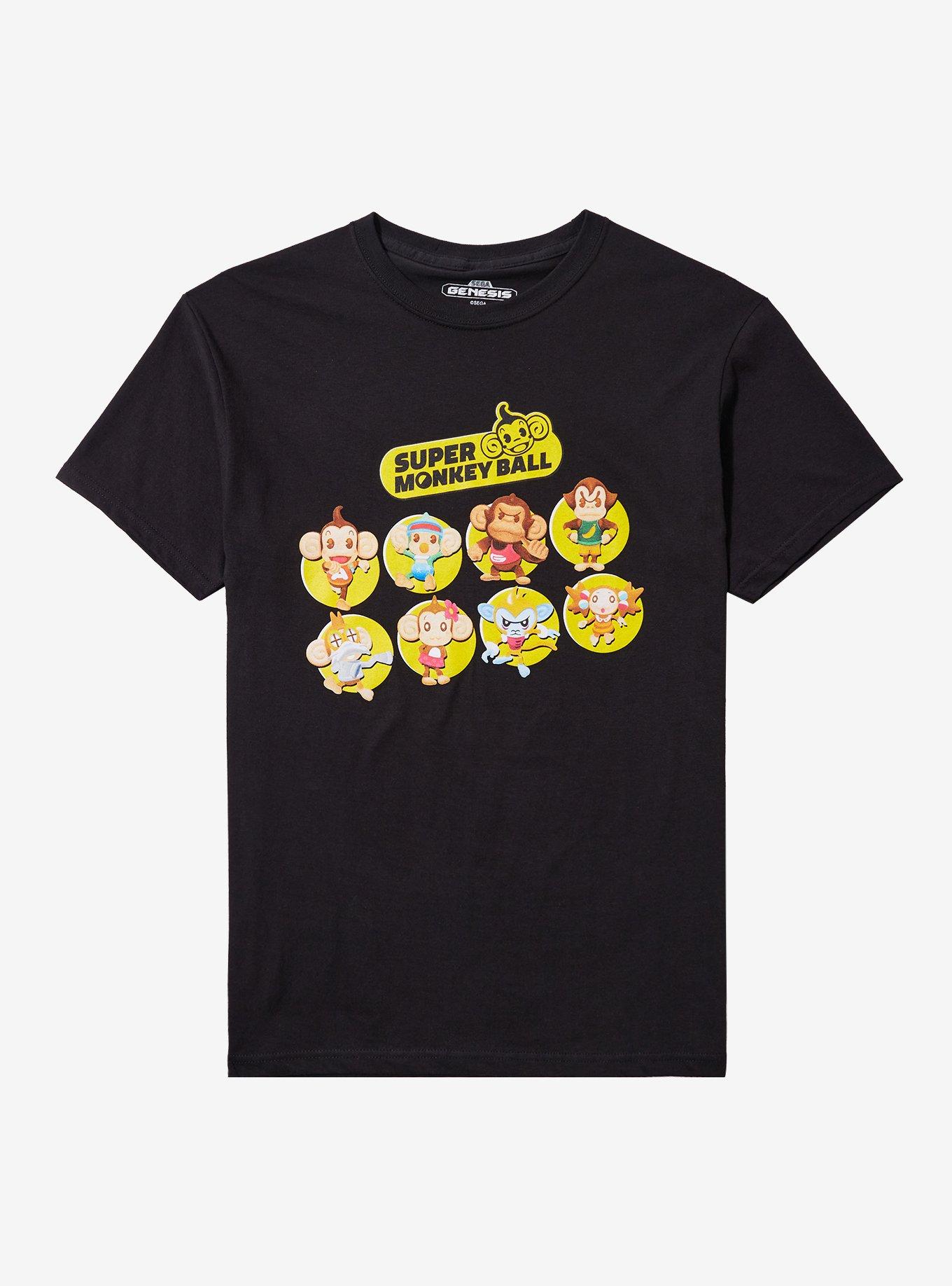 Super Monkey Ball Characters T-Shirt, BLACK, hi-res