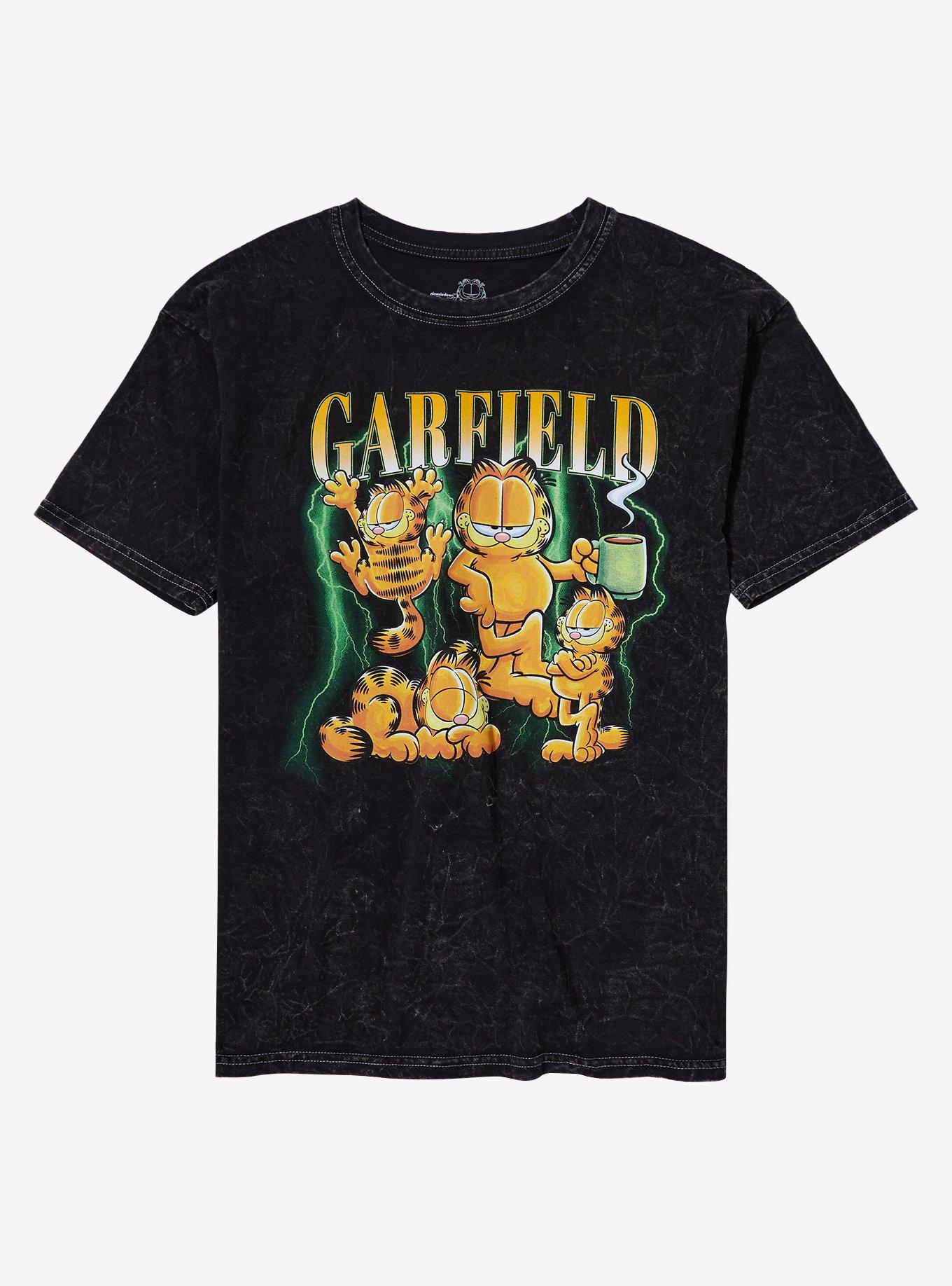 Garfield Collage Mineral Wash T-Shirt, , hi-res