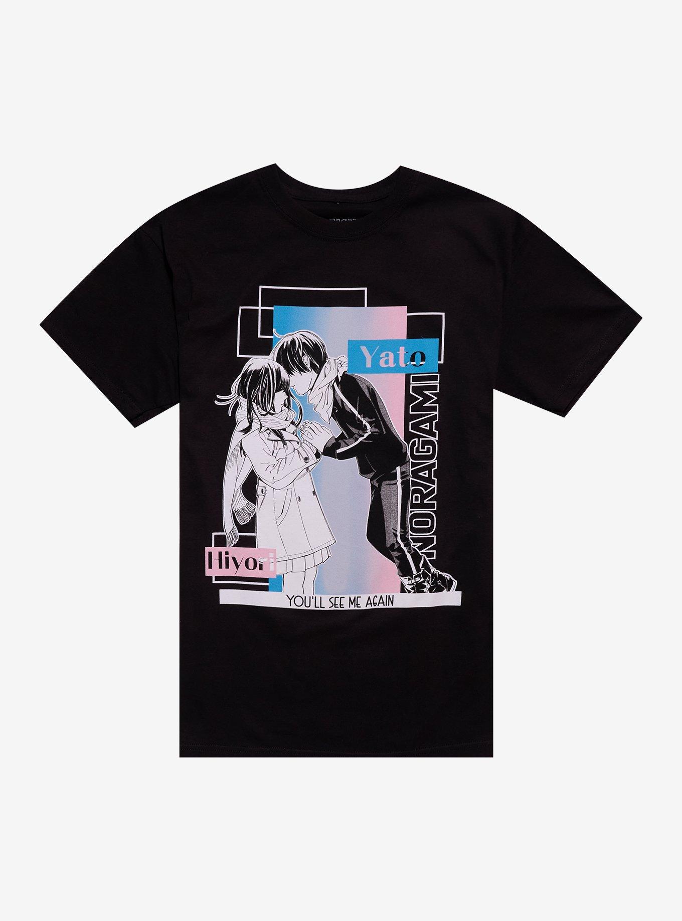 Noragami Manga Art Yato & Hiyori T-Shirt, BLACK, hi-res